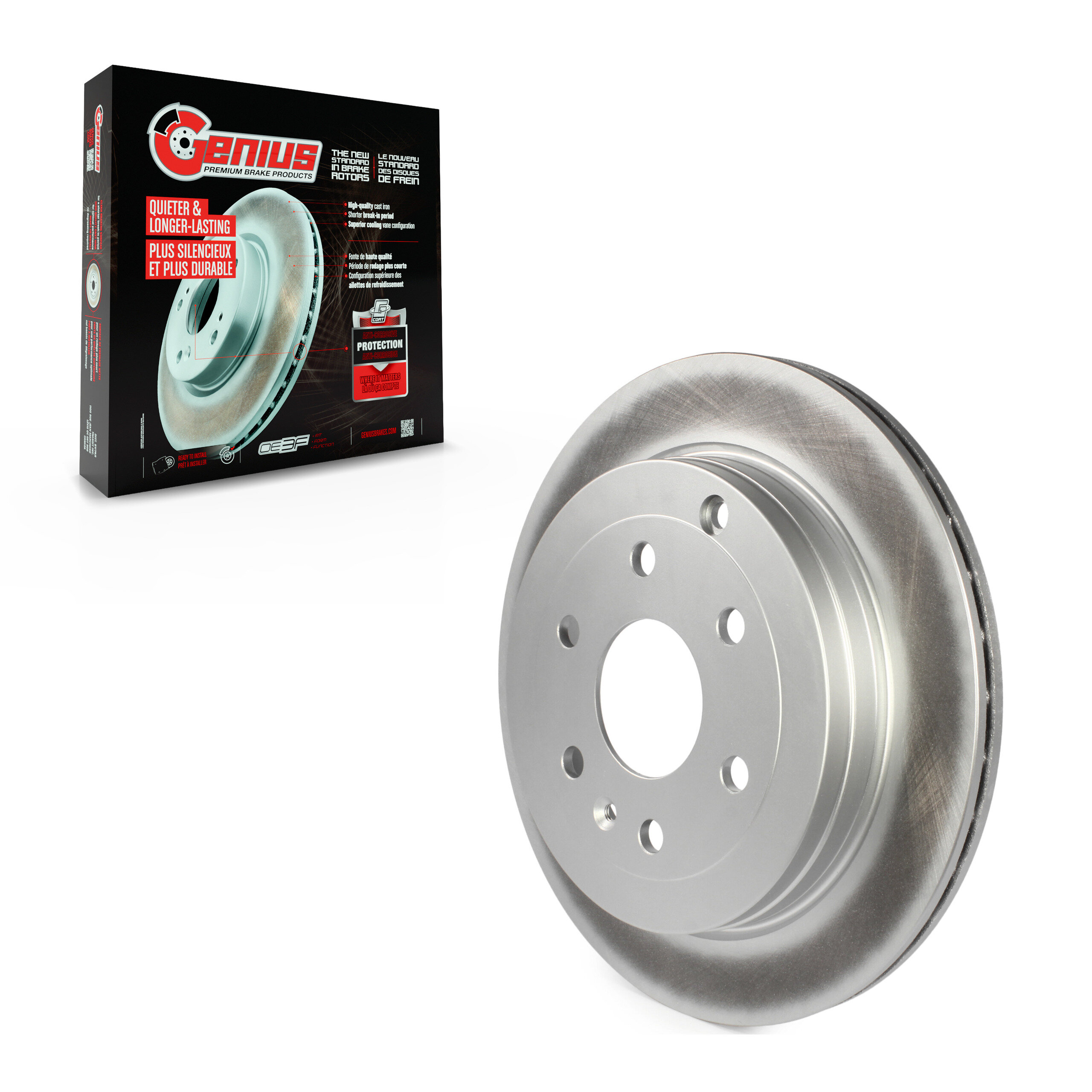 Genius - GCR-580569 - Rear Disc Brake Rotor