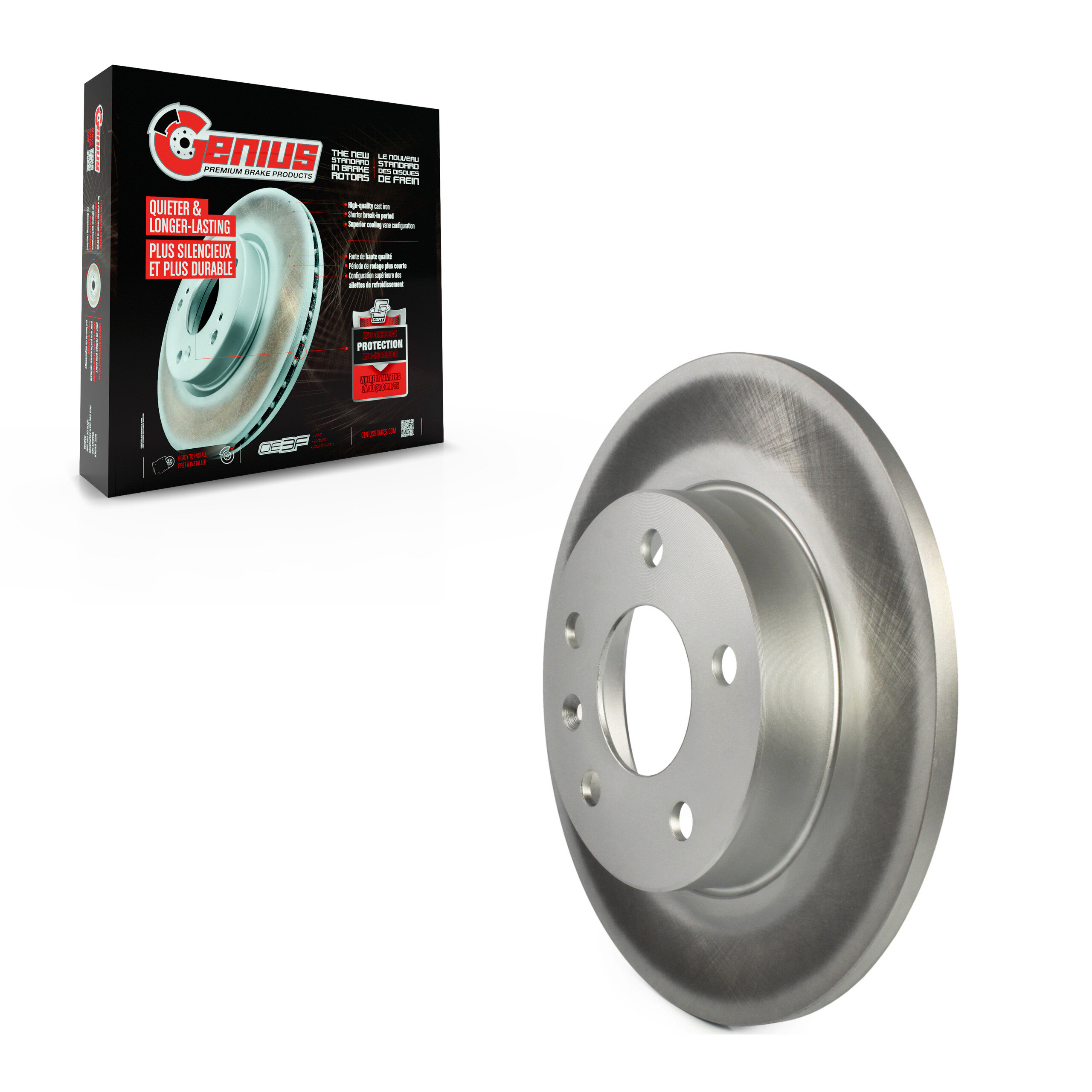 Genius - GCR-580665 - Rear Disc Brake Rotor