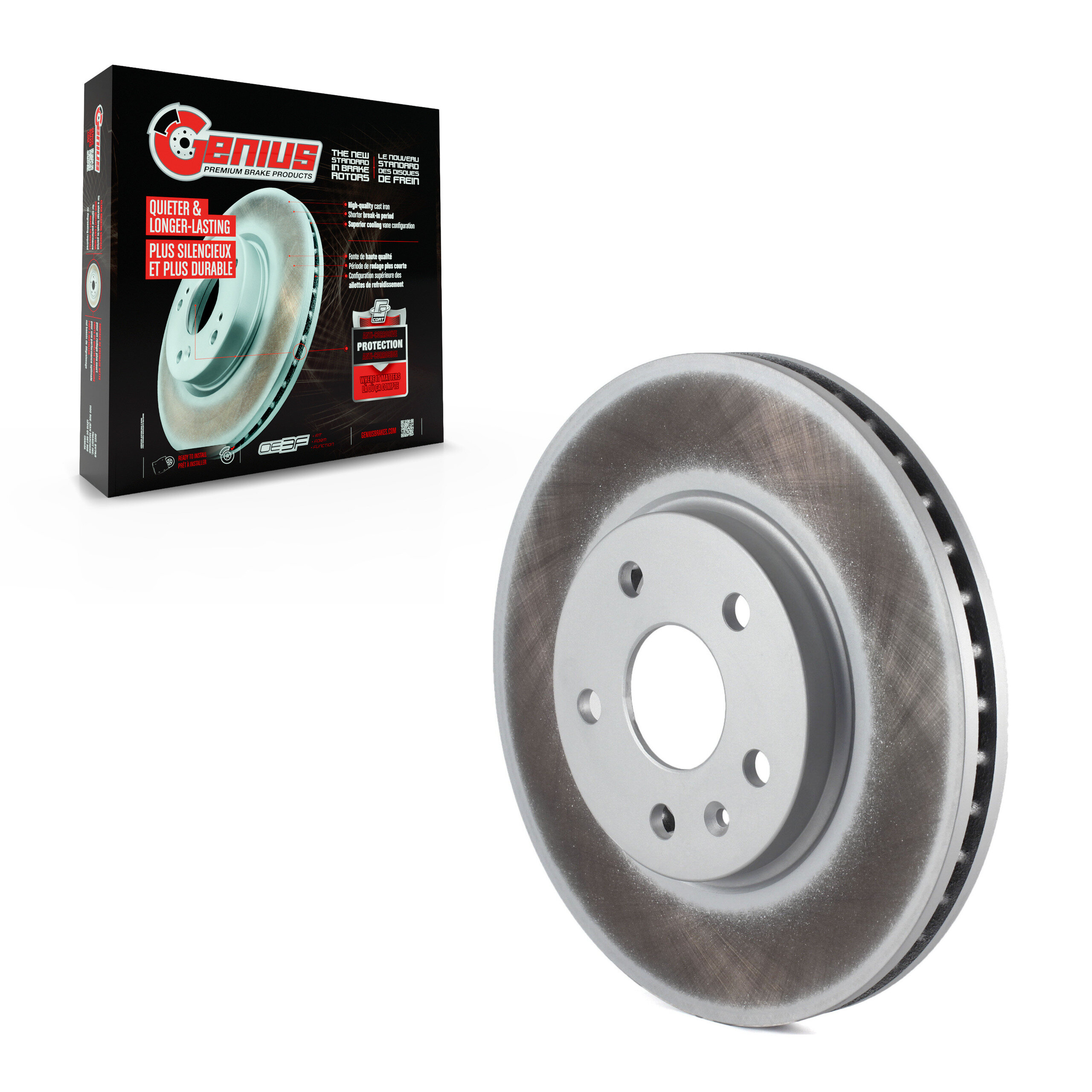 Genius - GCR-580678 - Front Disc Brake Rotor