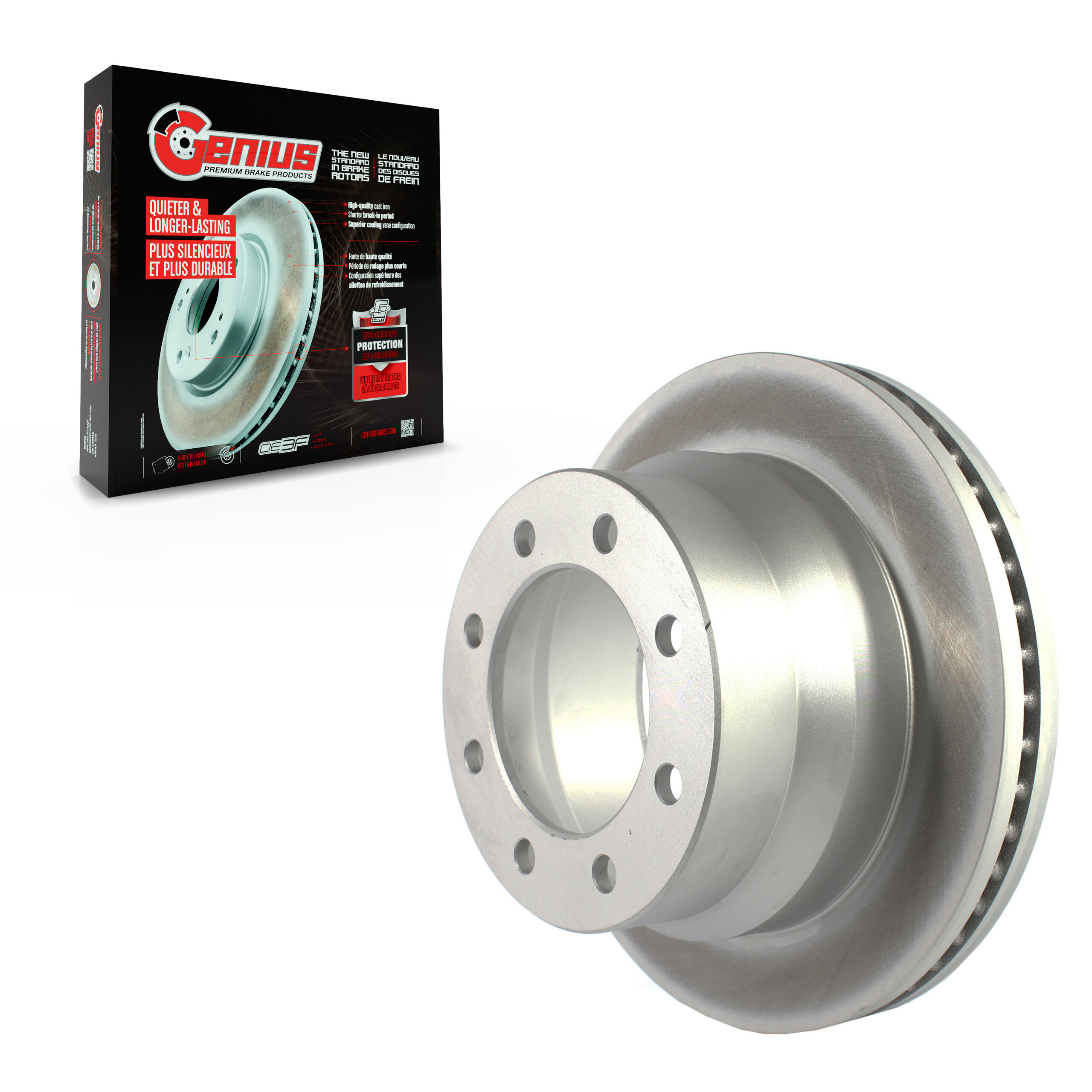 Genius - GCR-580687 - Rear Disc Brake Rotor
