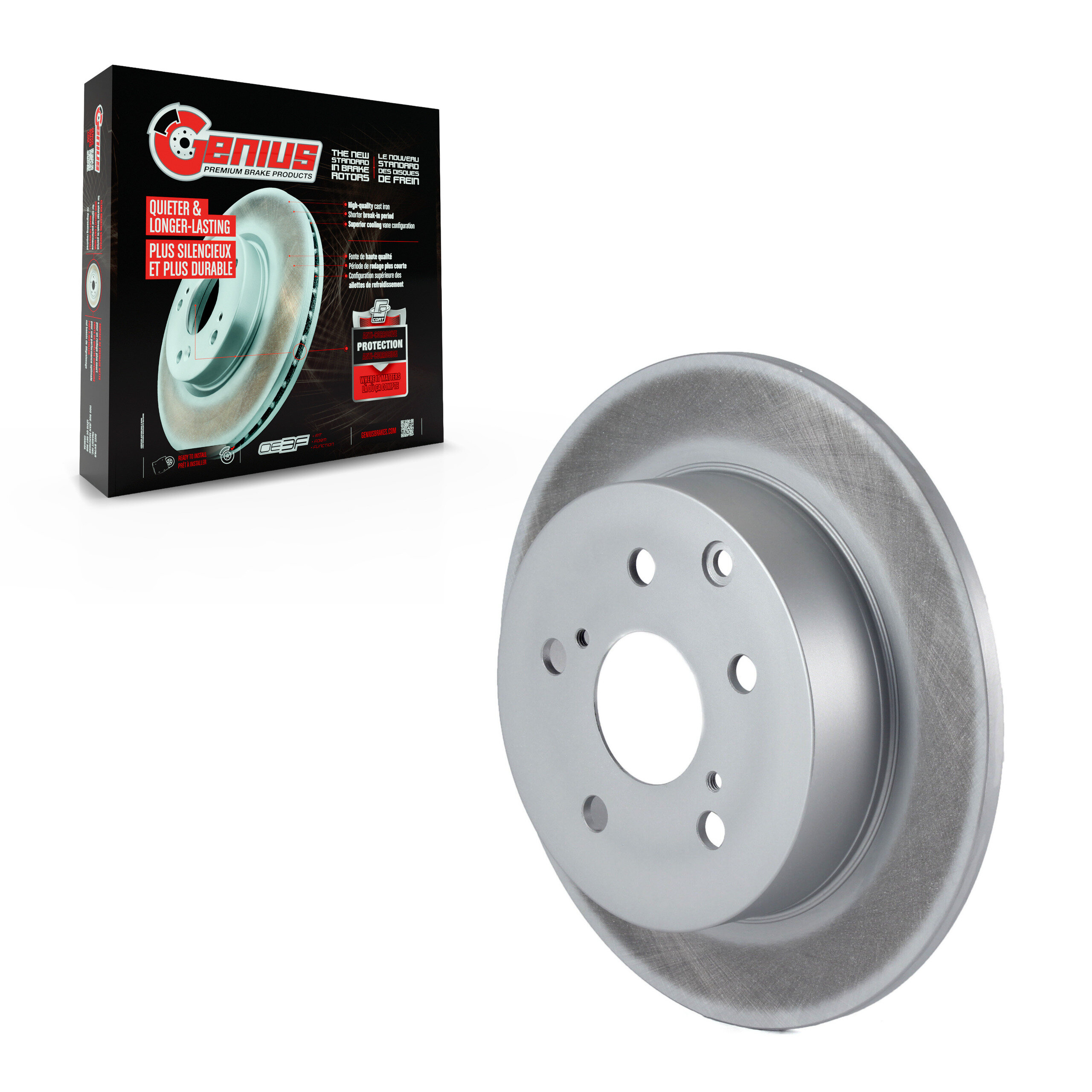 Genius - GCR-580705 - Rear Disc Brake Rotor