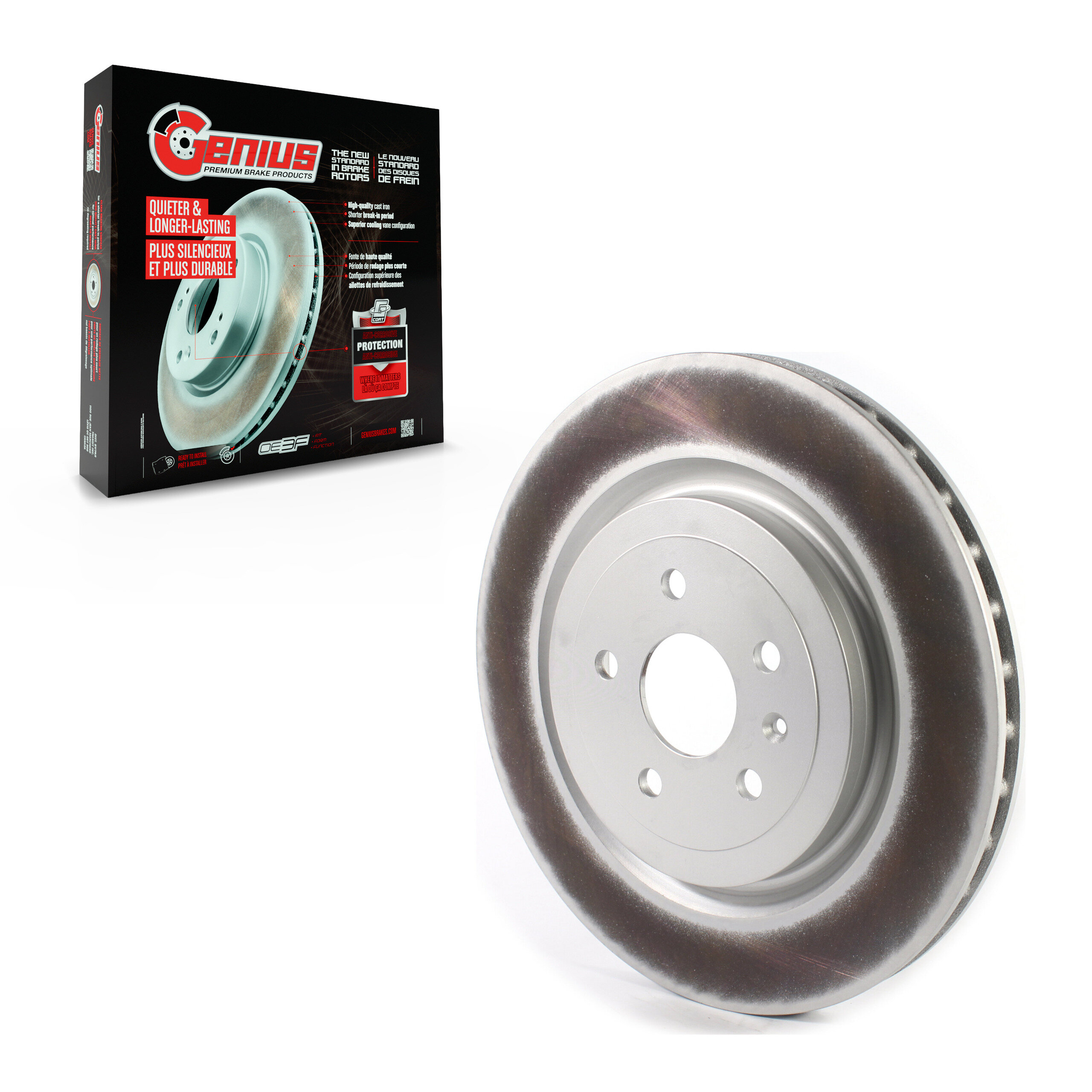 Genius - GCR-580712 - Rear Disc Brake Rotor