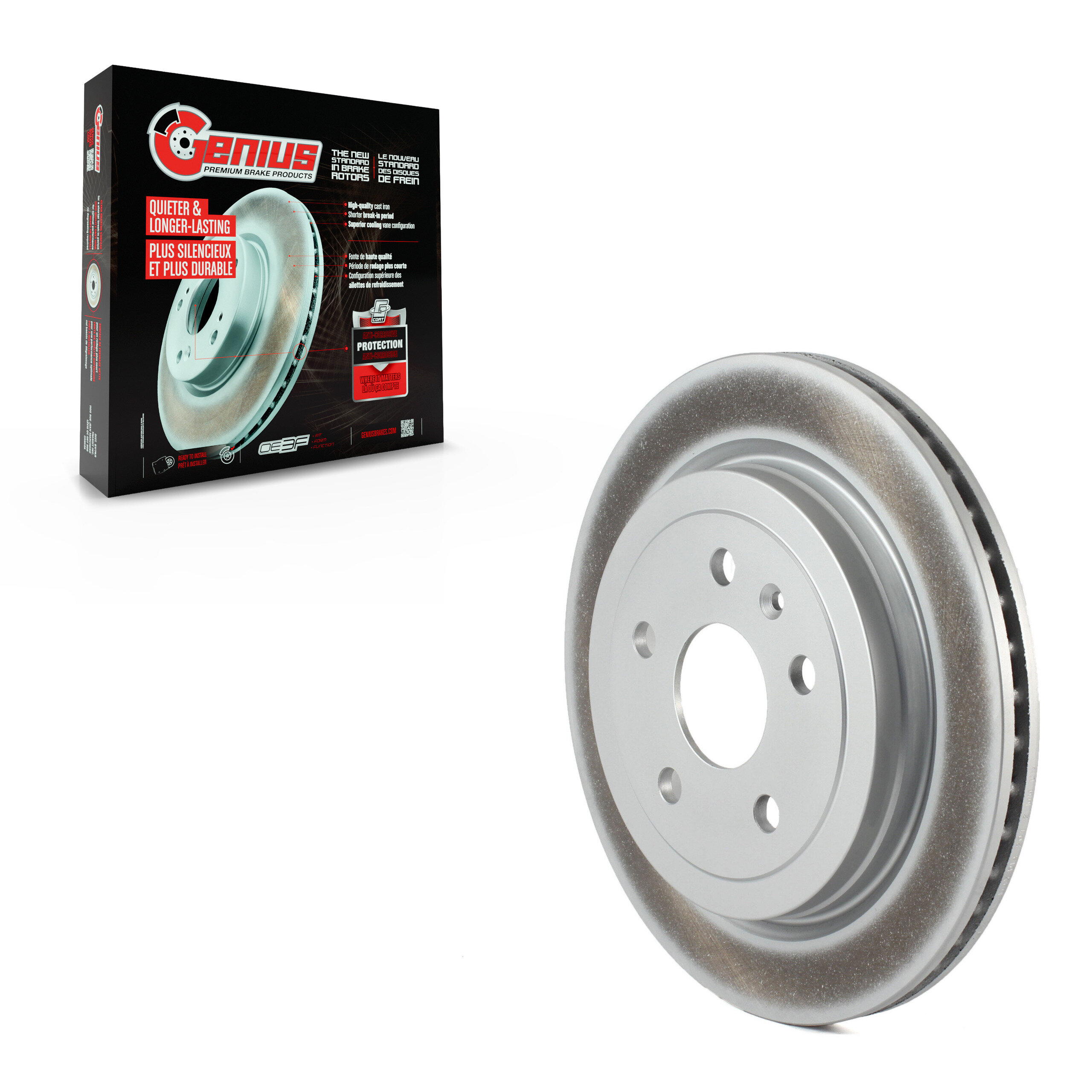Genius - GCR-580722 - Rear Disc Brake Rotor