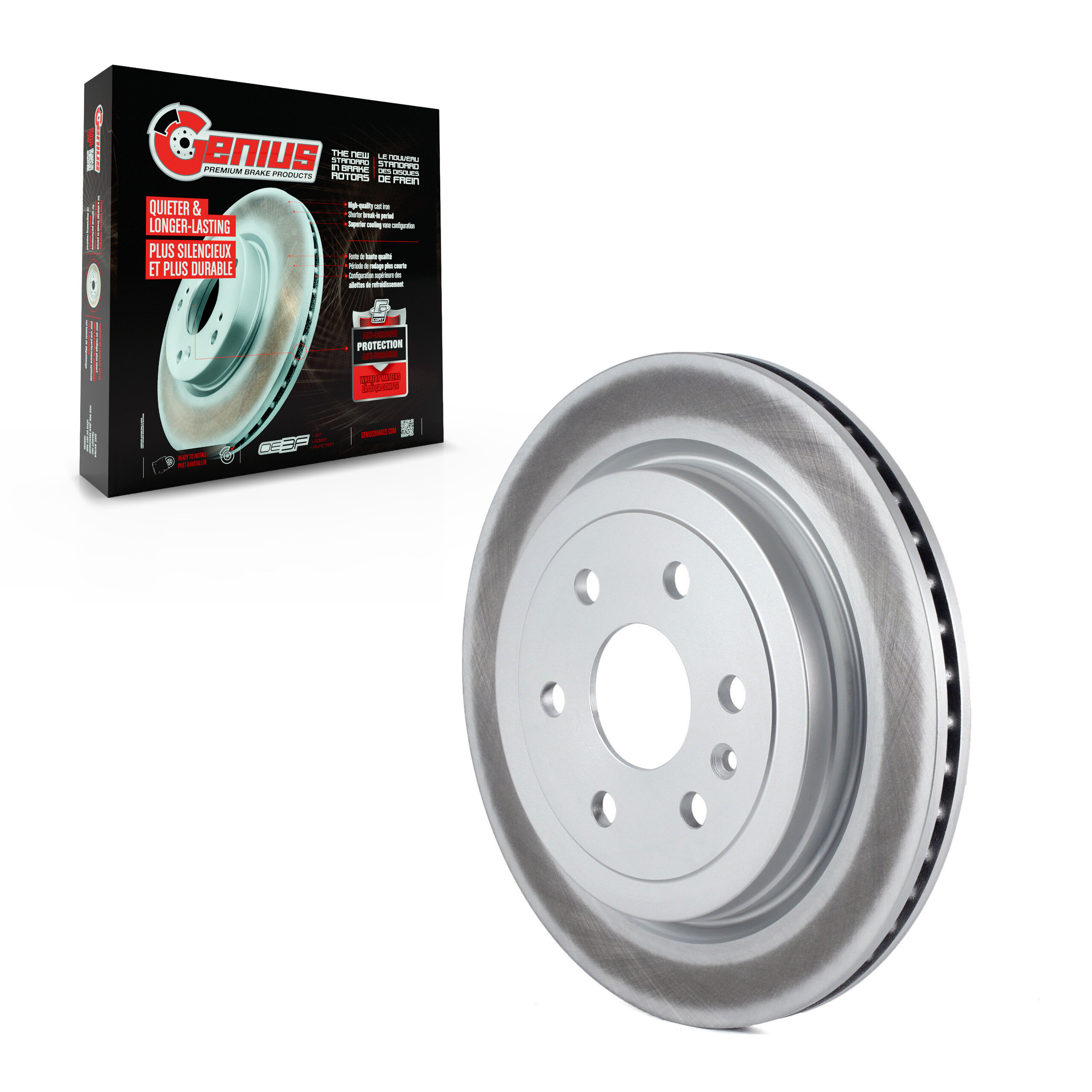 Genius - GCR-580759 - Rear Disc Brake Rotor