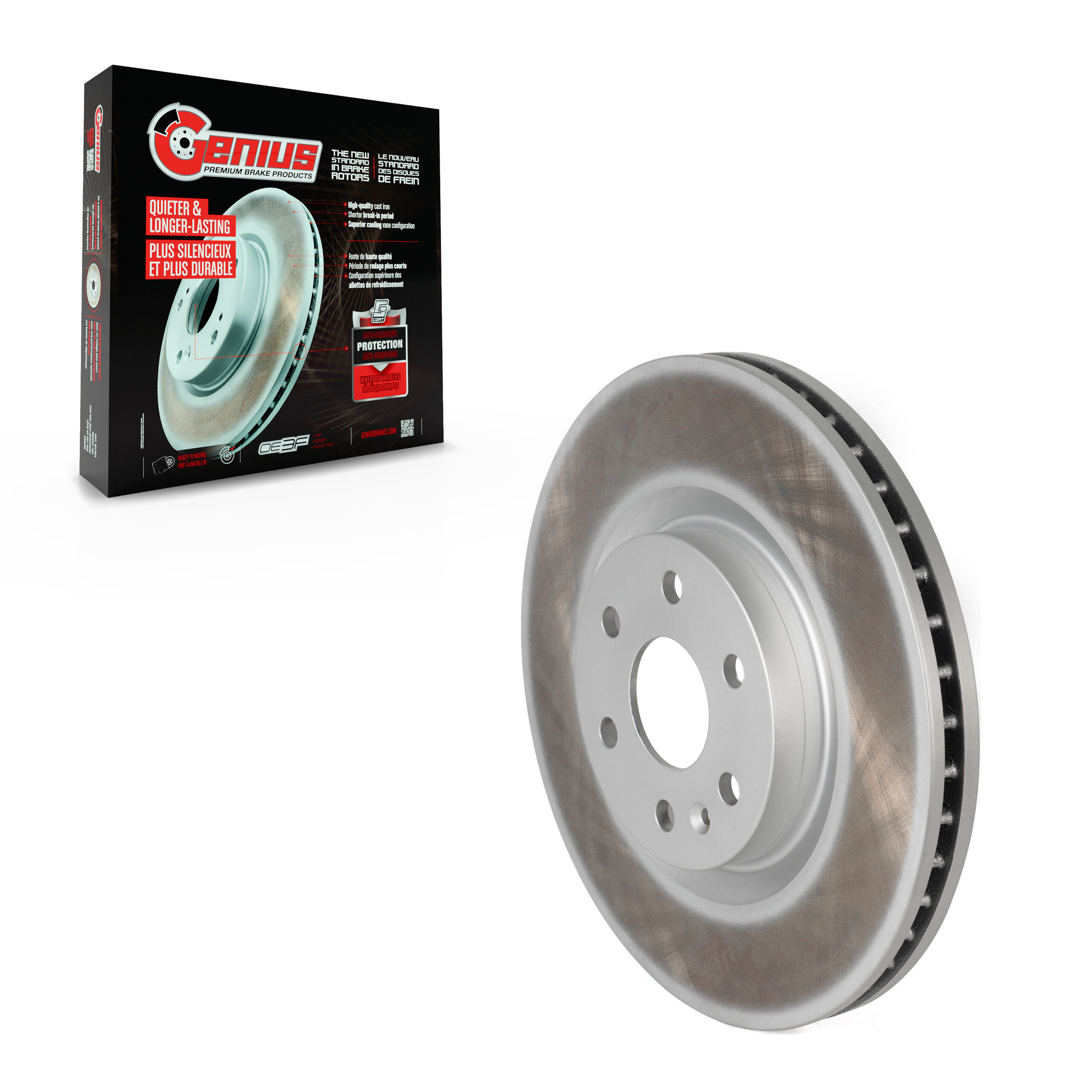 Genius - GCR-580762 - Front Disc Brake Rotor