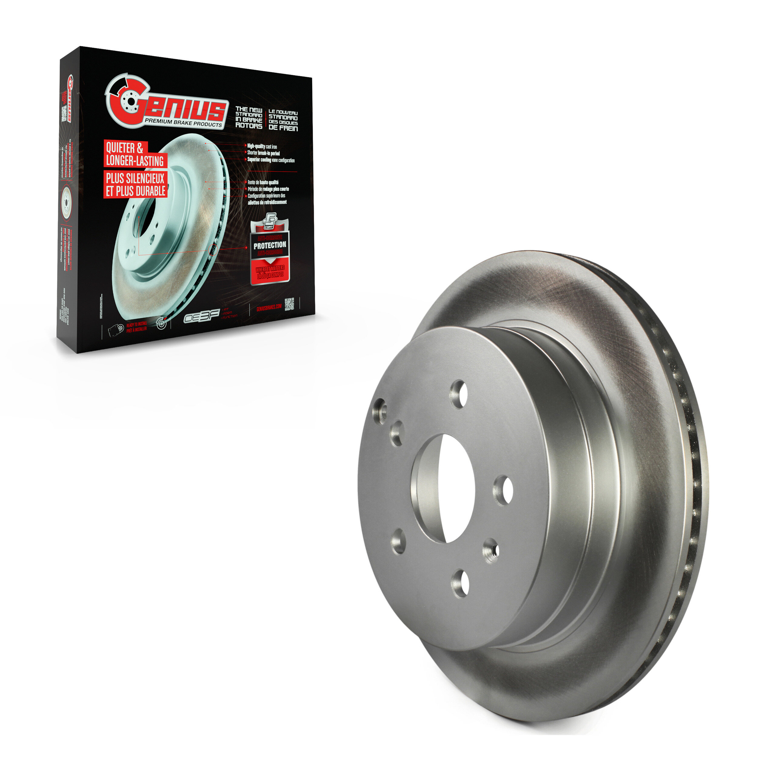 Genius - GCR-580763 - Rear Disc Brake Rotor