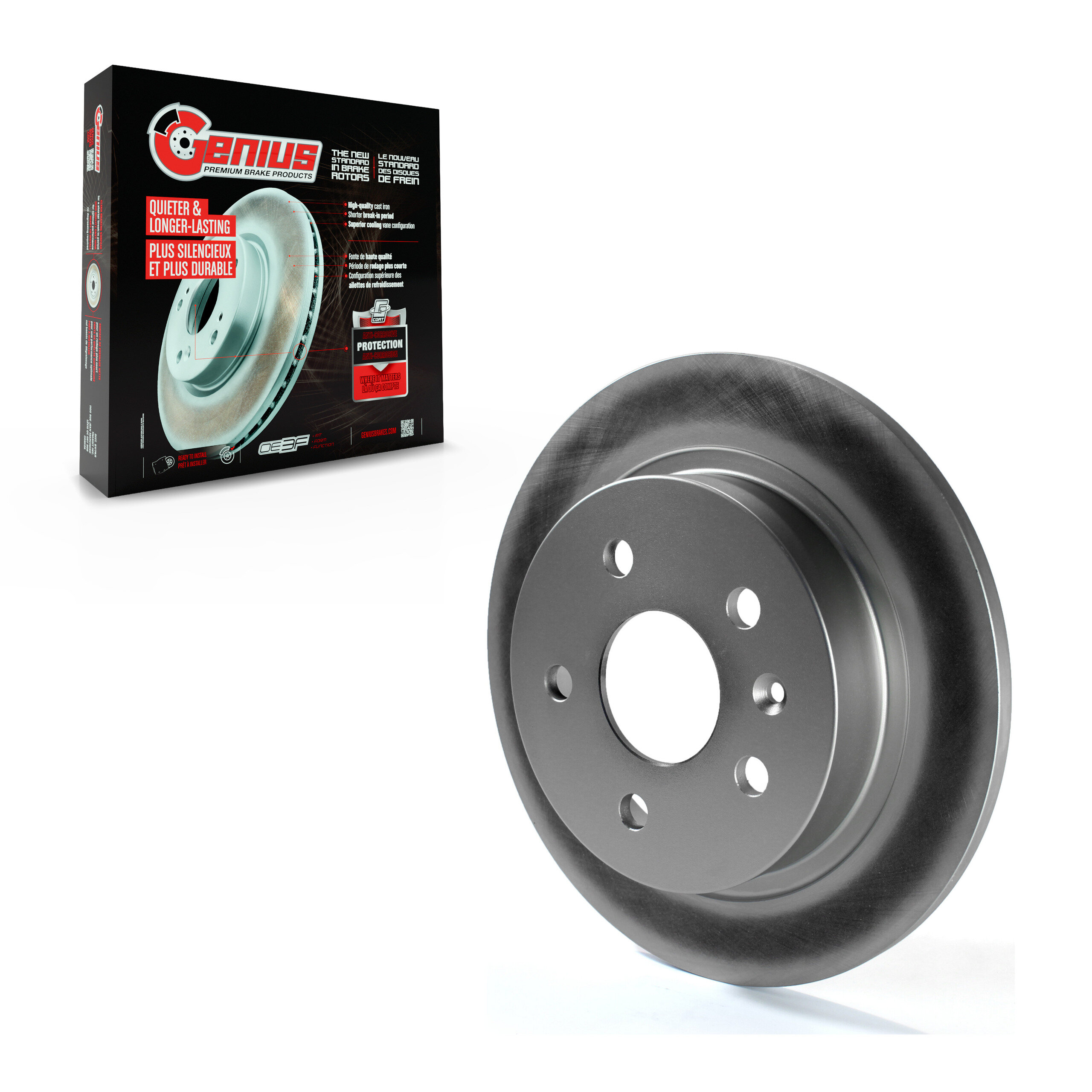 Genius - GCR-580838 - Rear Disc Brake Rotor