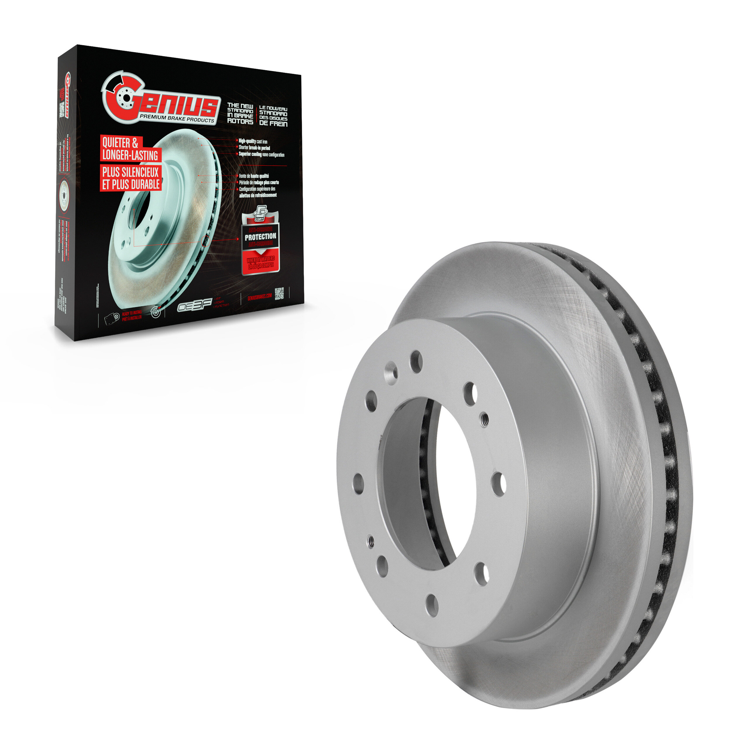 Genius - GCR-580875 - Front Disc Brake Rotor