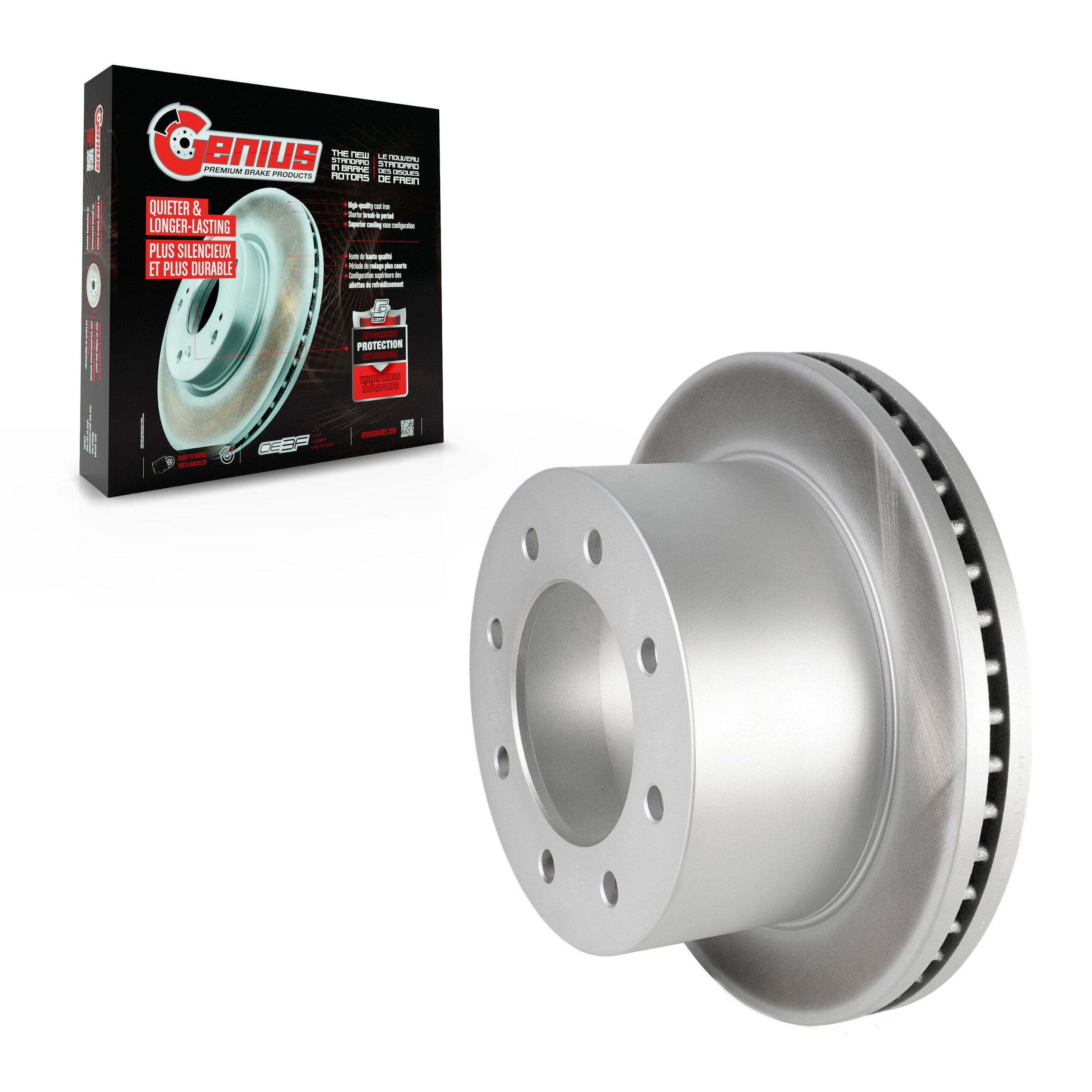 Genius - GCR-580895 - Rear Disc Brake Rotor
