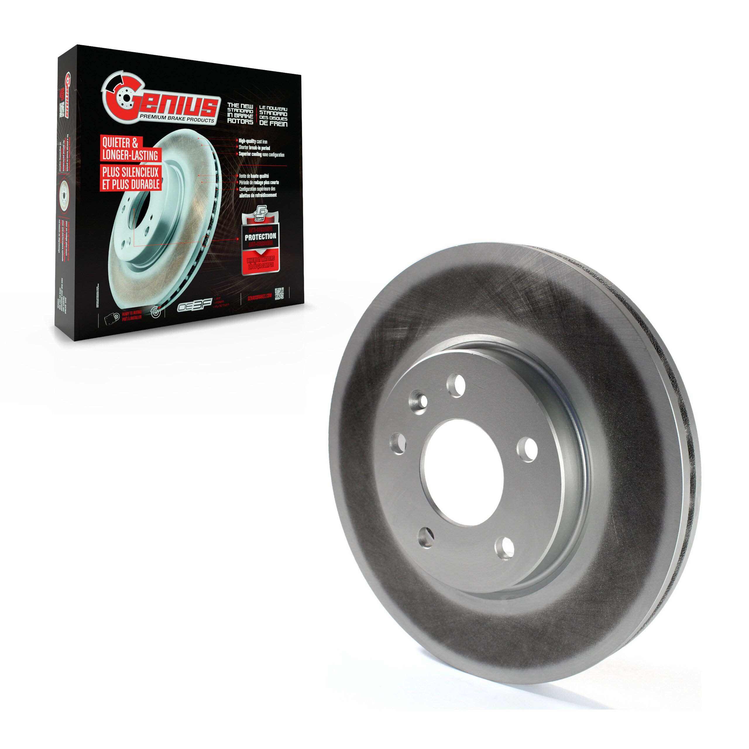 Genius - GCR-580899 - Front Disc Brake Rotor