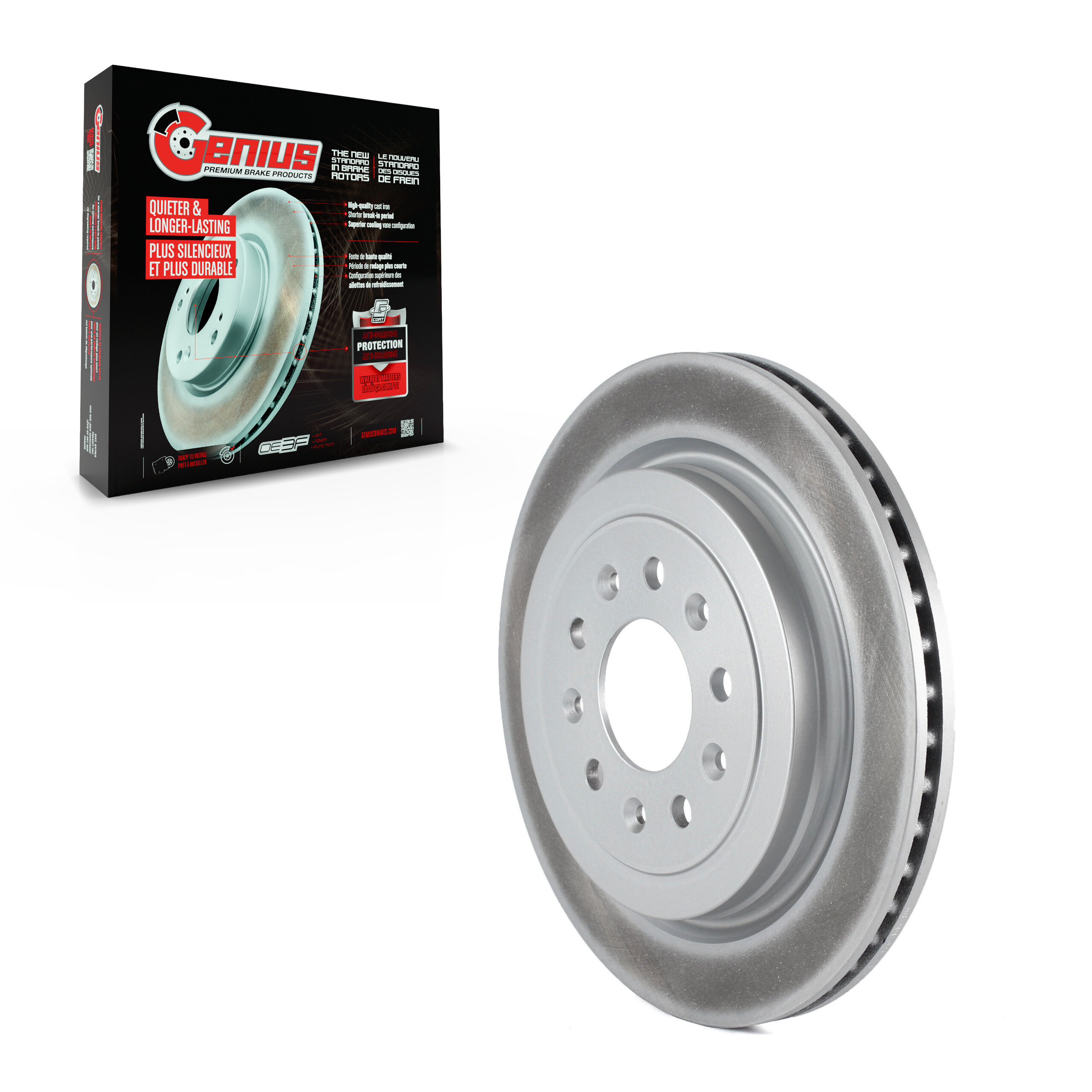 Genius - GCR-581045 - Rear Disc Brake Rotor