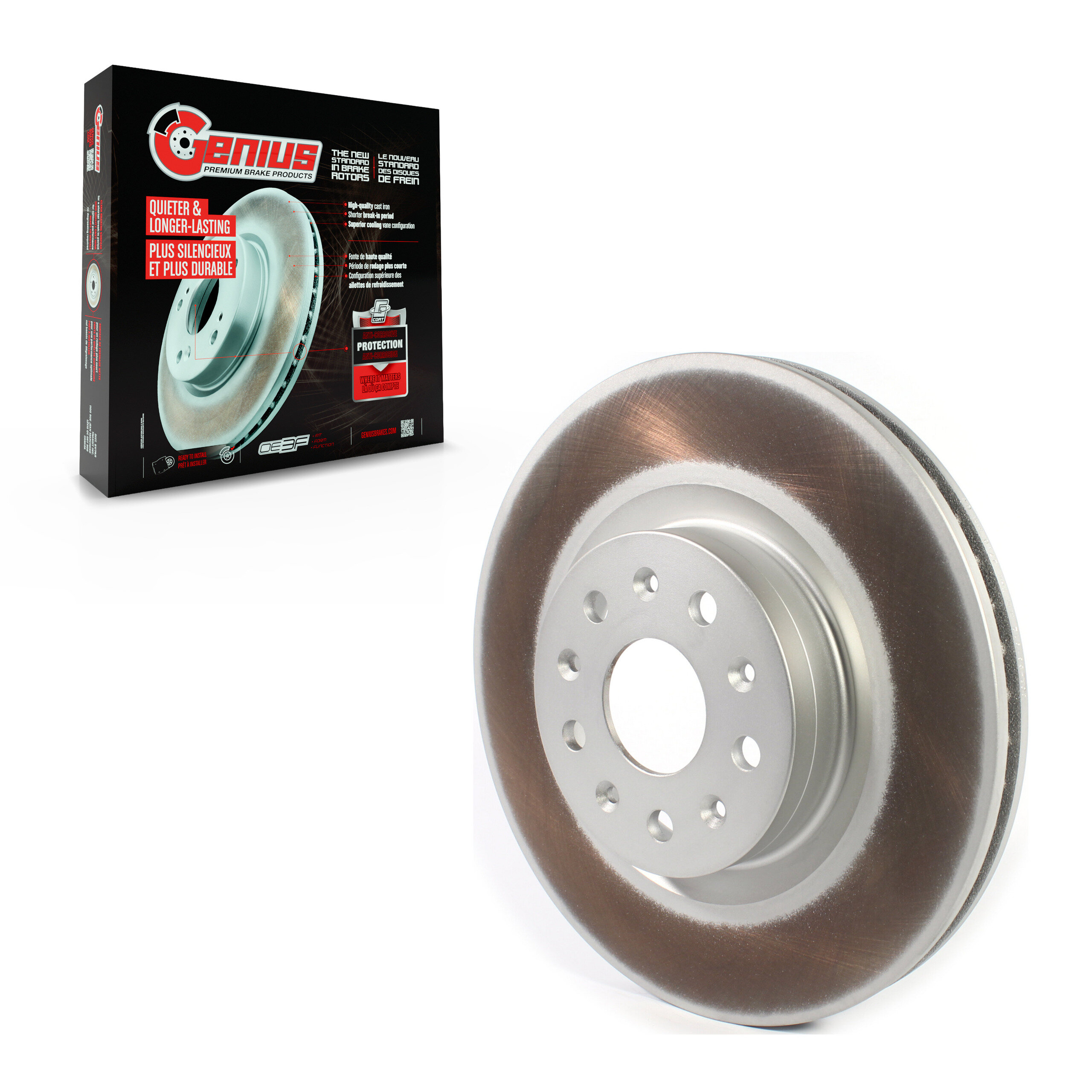 Genius - GCR-581912 - Front Disc Brake Rotor