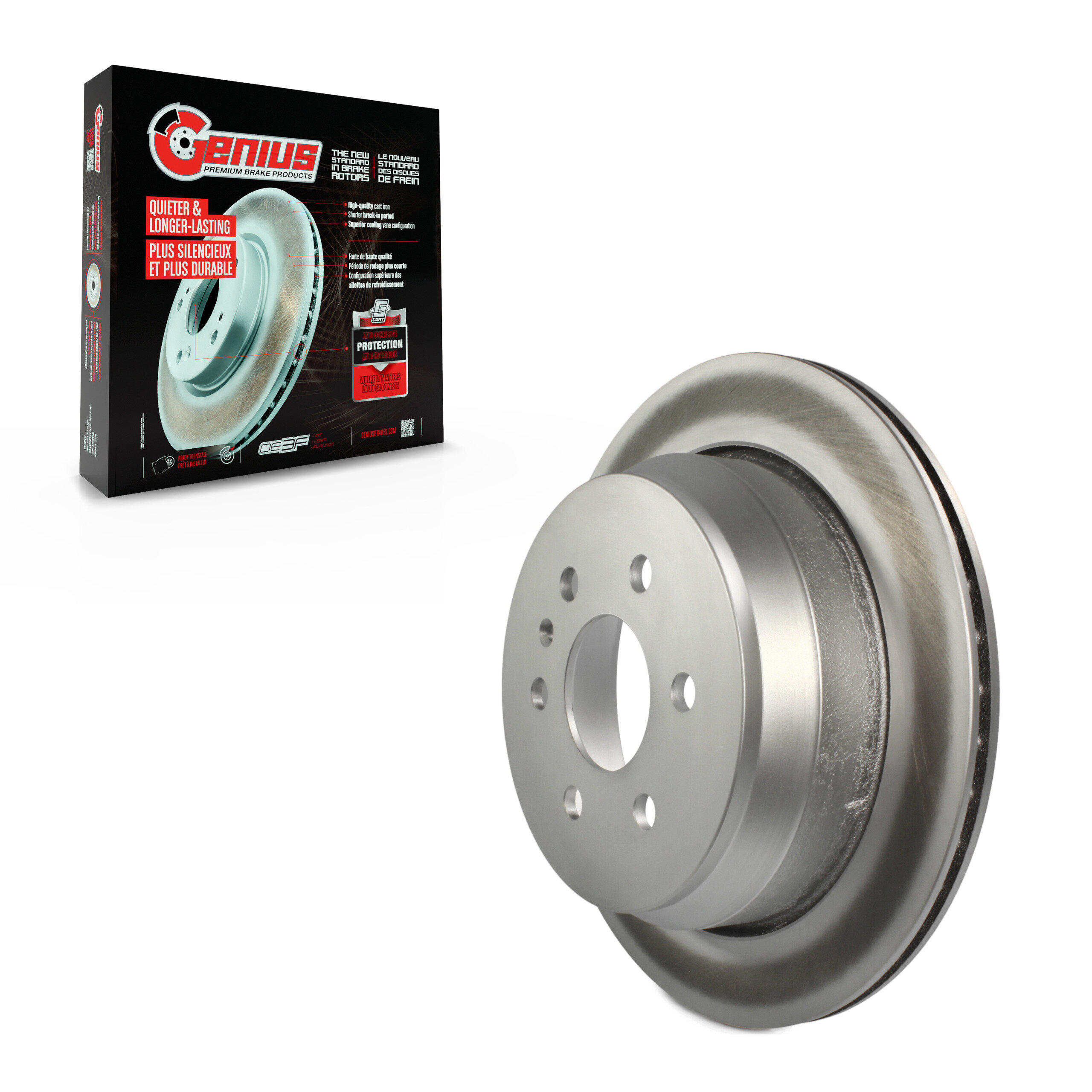 Genius - GCR-582039 - Rear Disc Brake Rotor