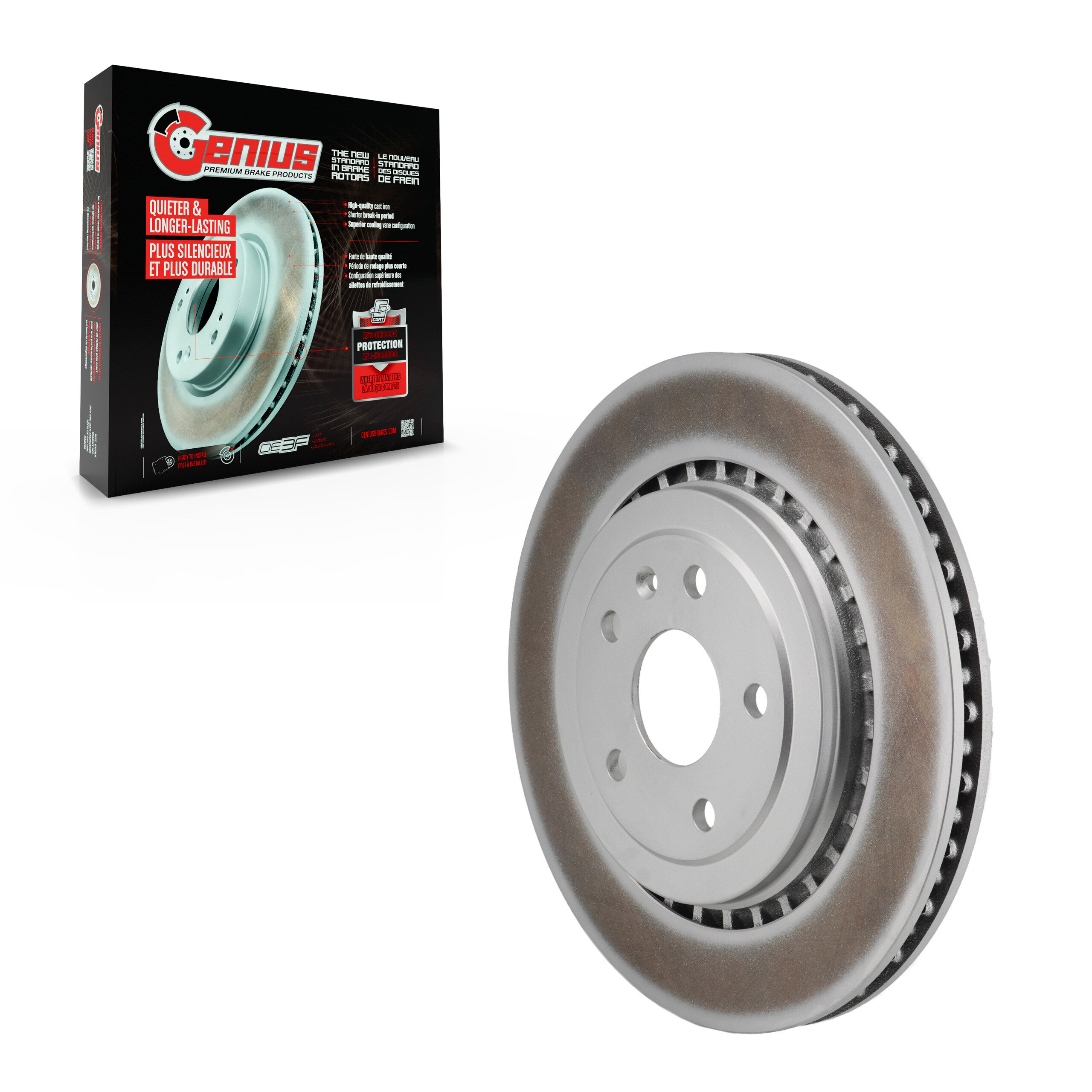 Genius - GCR-582059 - Rear Disc Brake Rotor