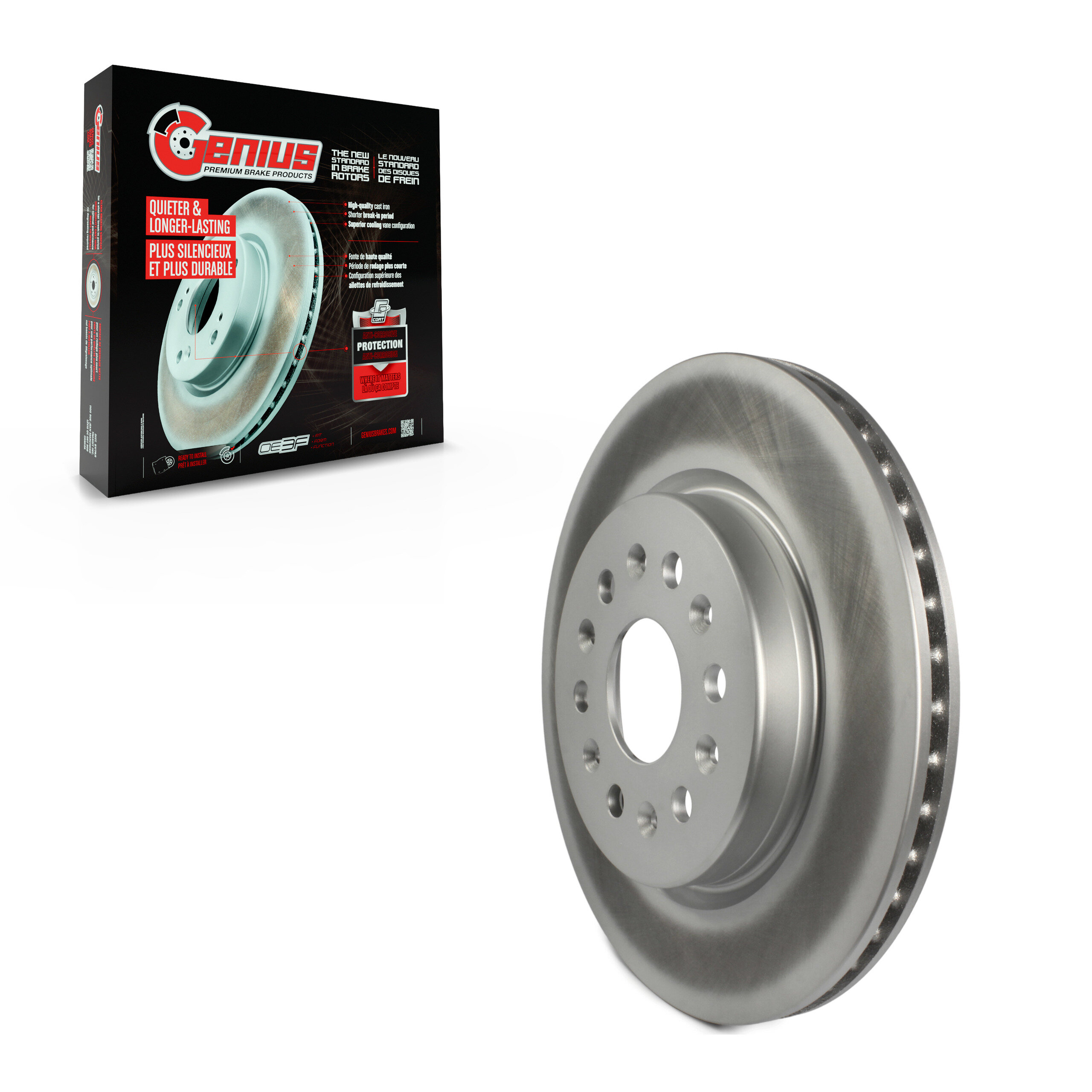 Genius - GCR-582060 - Rear Disc Brake Rotor