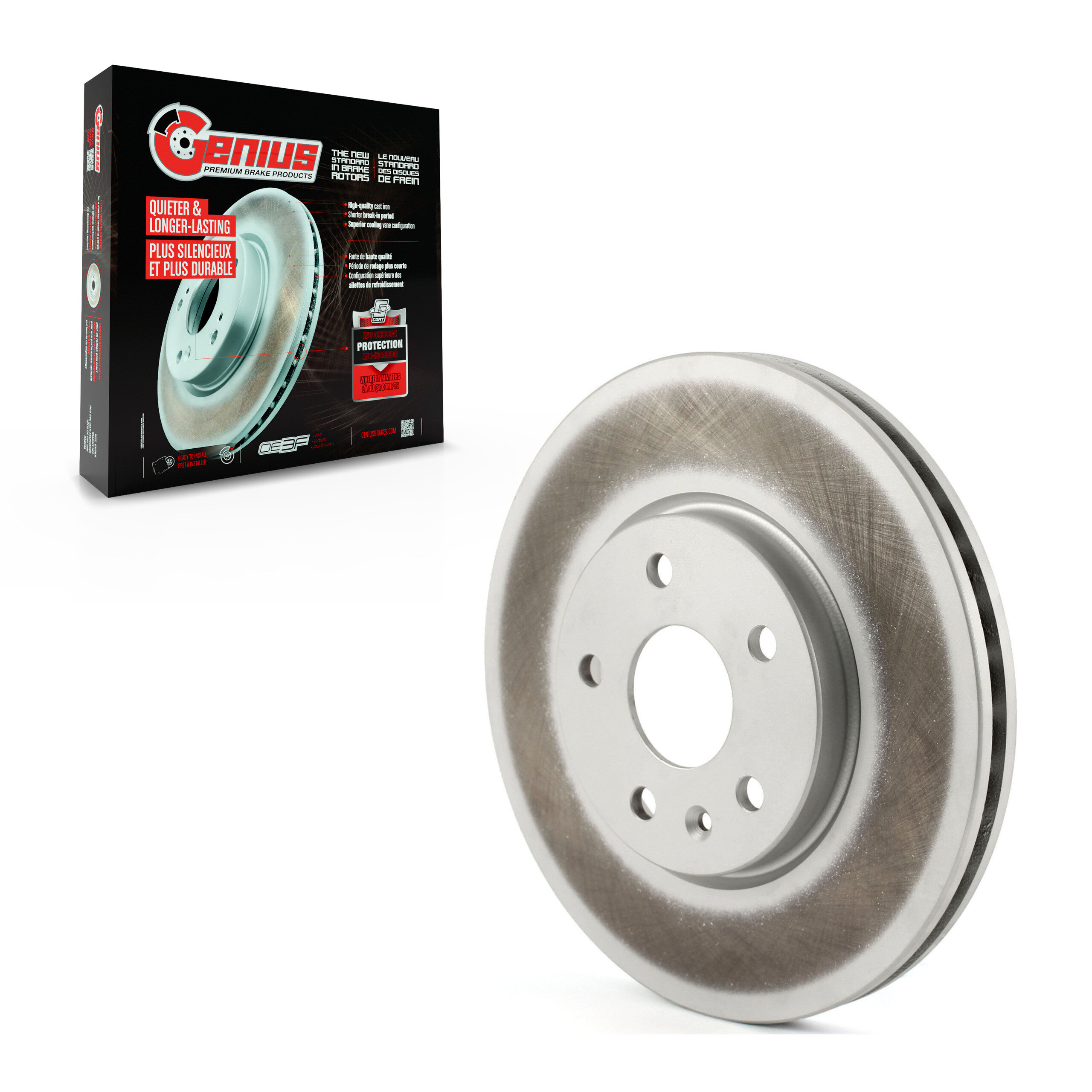 Genius - GCR-582455 - Front Disc Brake Rotor