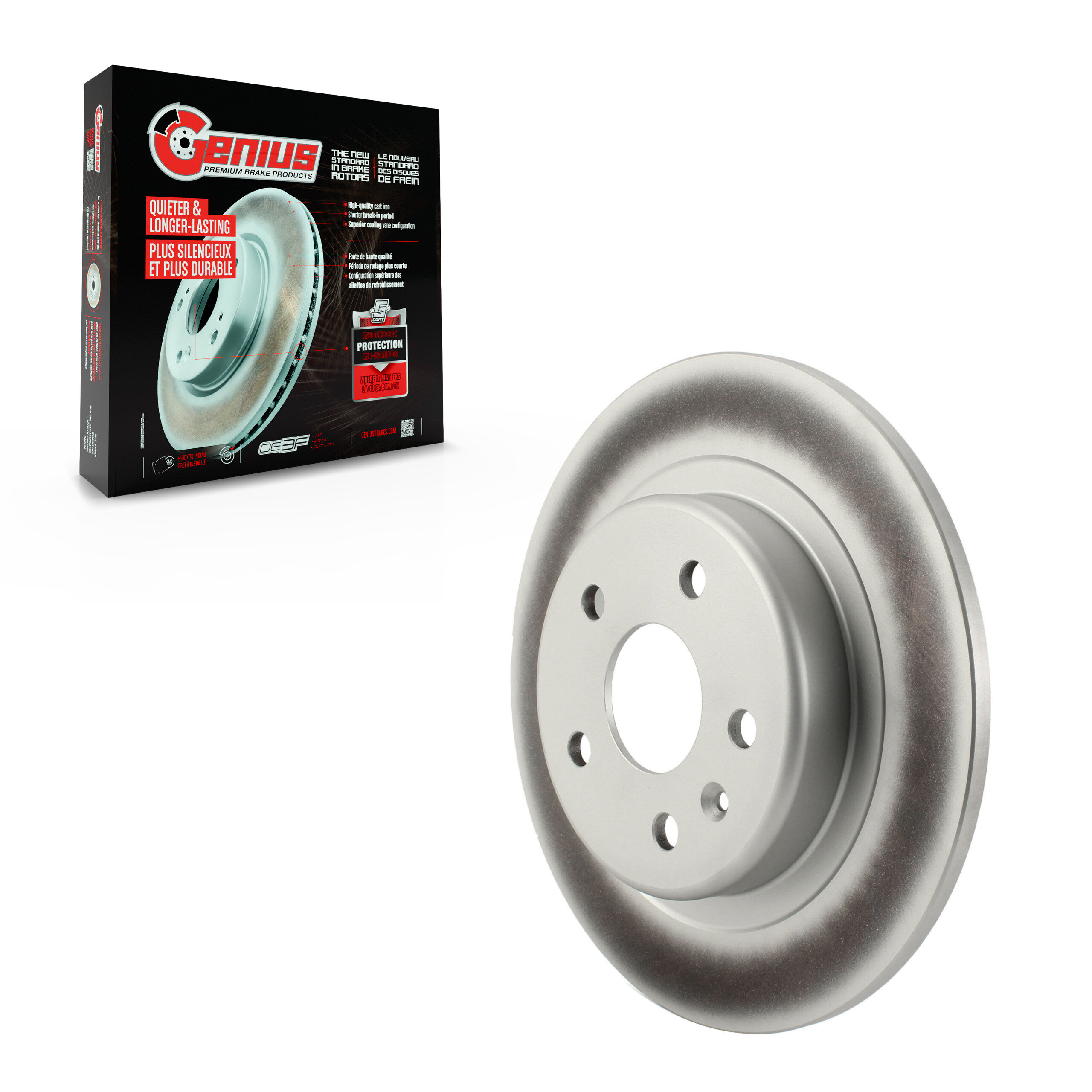 Genius - GCR-582456 - Rear Disc Brake Rotor