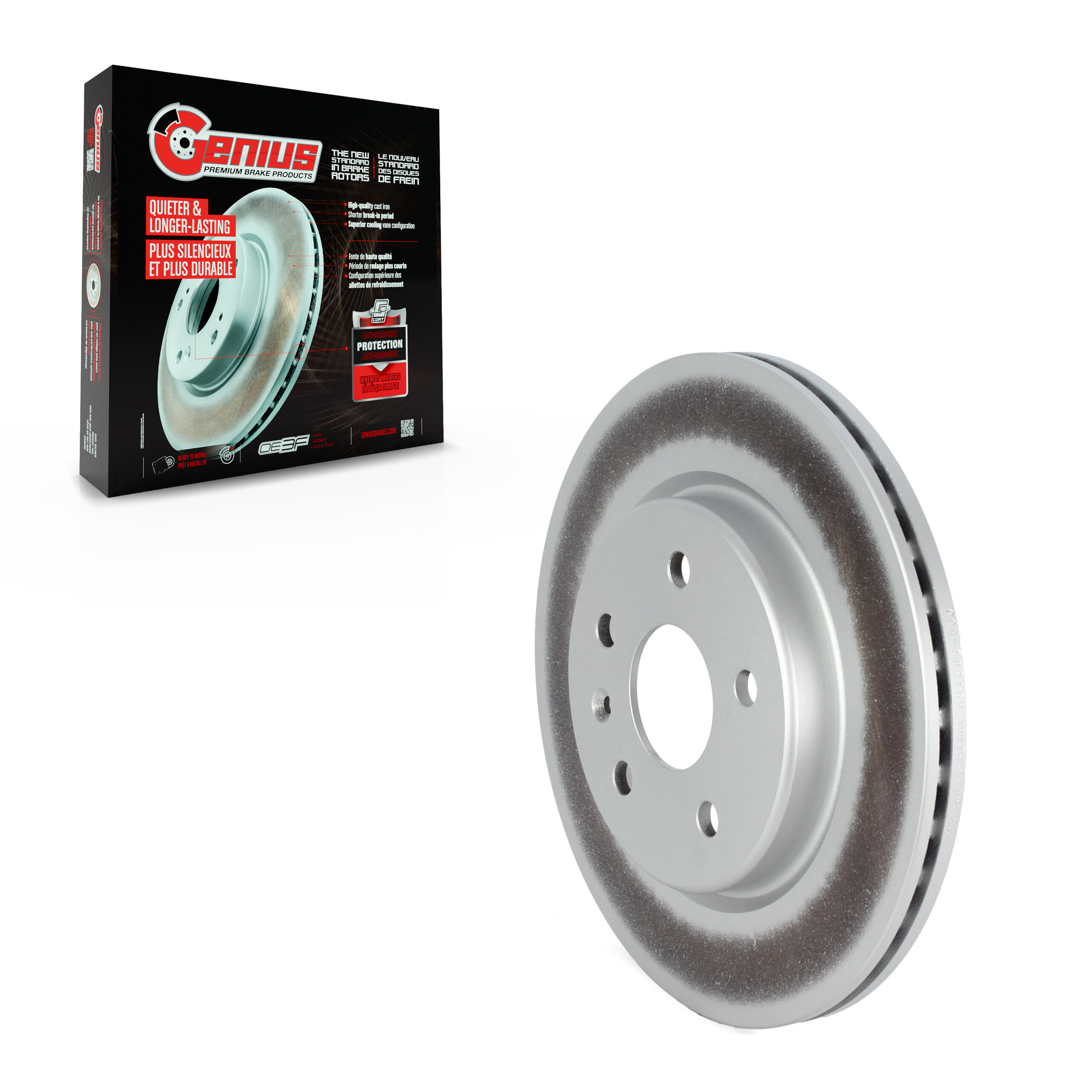 Genius - GCR-582459 - Rear Disc Brake Rotor