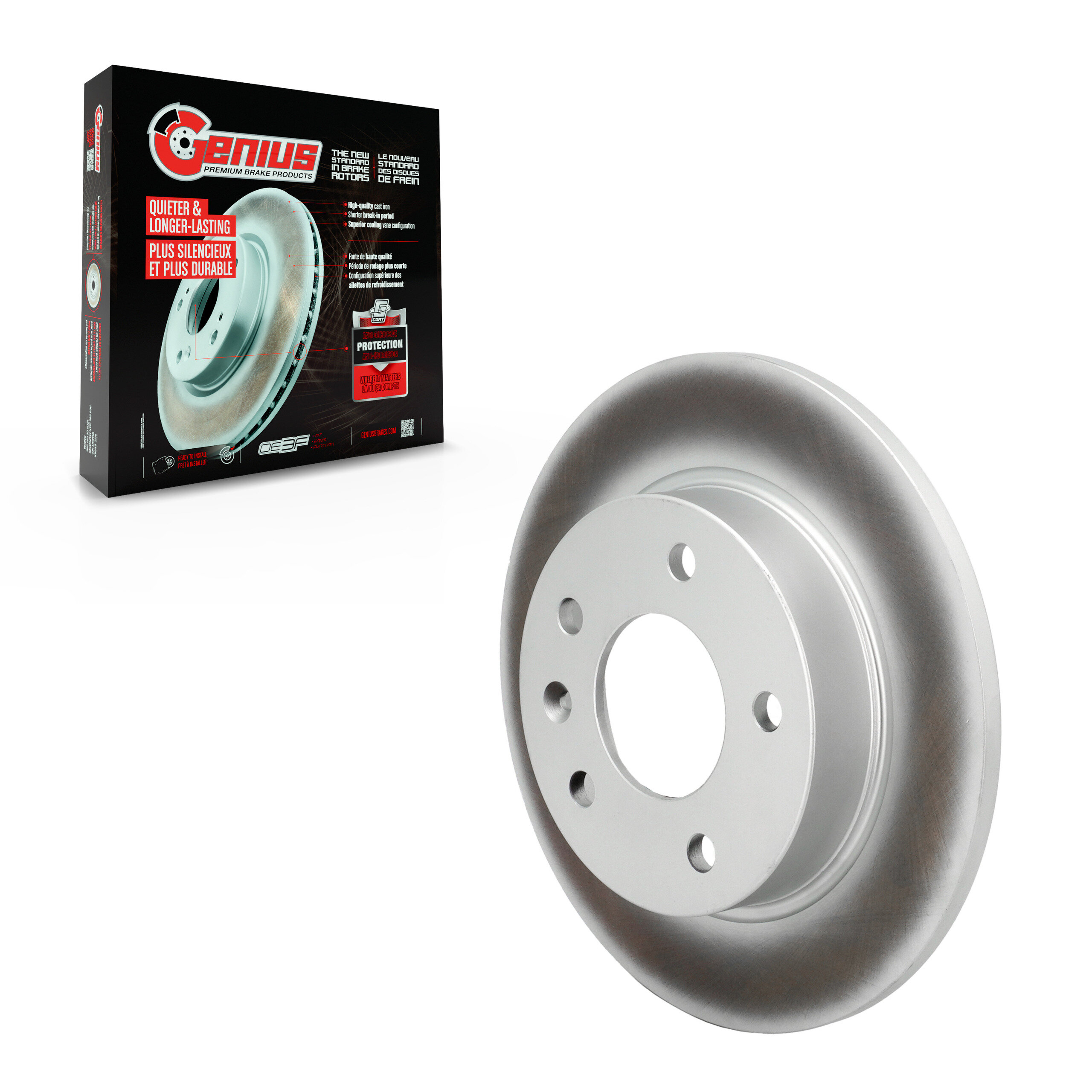 Genius - GCR-582680 - Rear Disc Brake Rotor