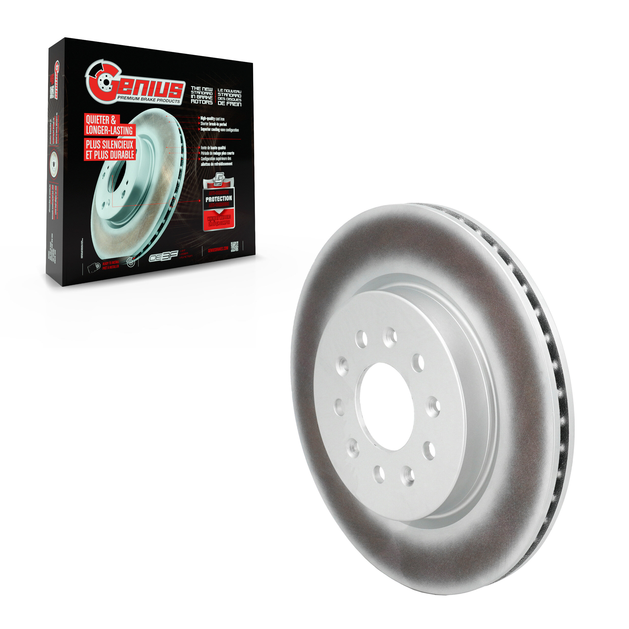 Genius - GCR-582690 - Rear Disc Brake Rotor