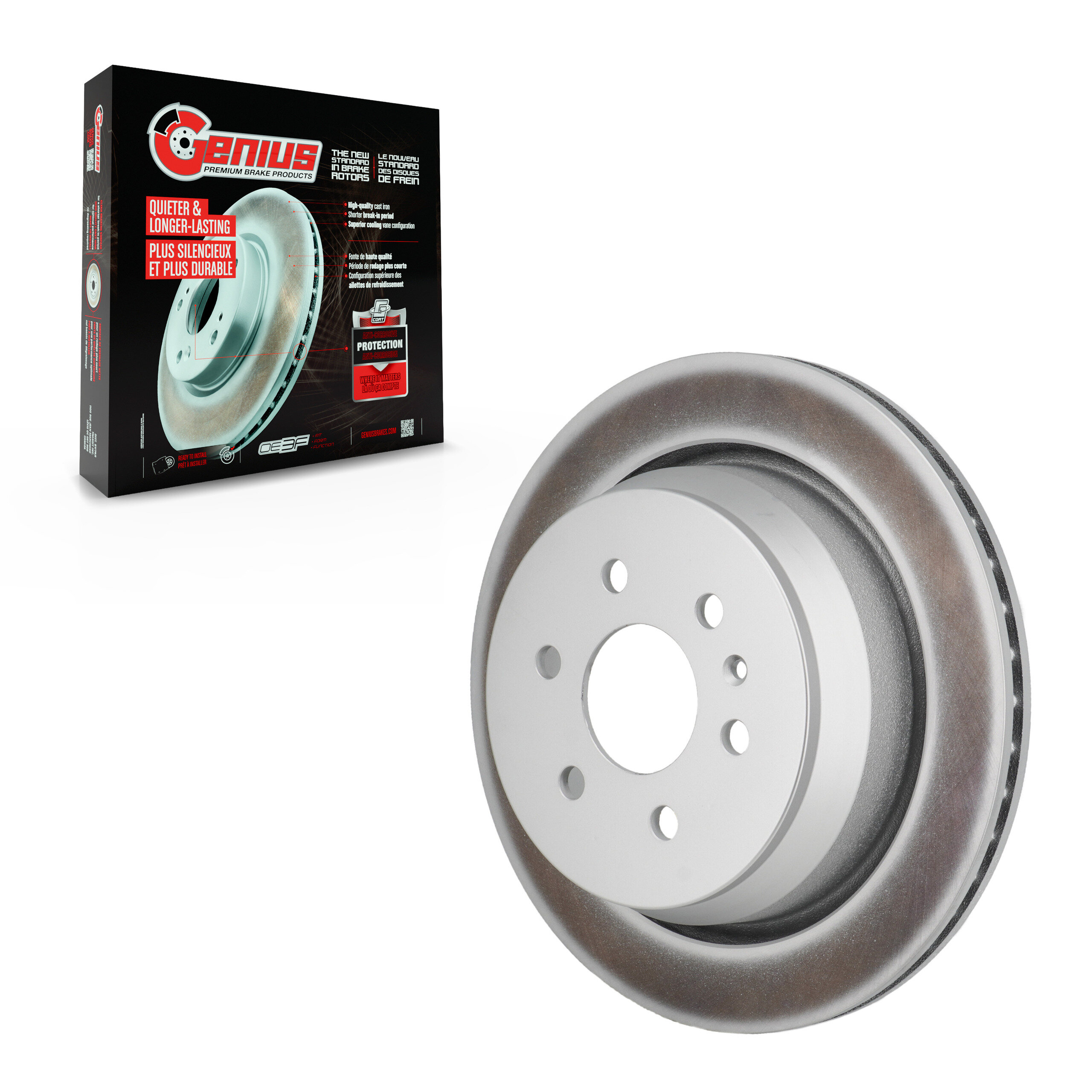 Genius - GCR-582743 - Rear Disc Brake Rotor