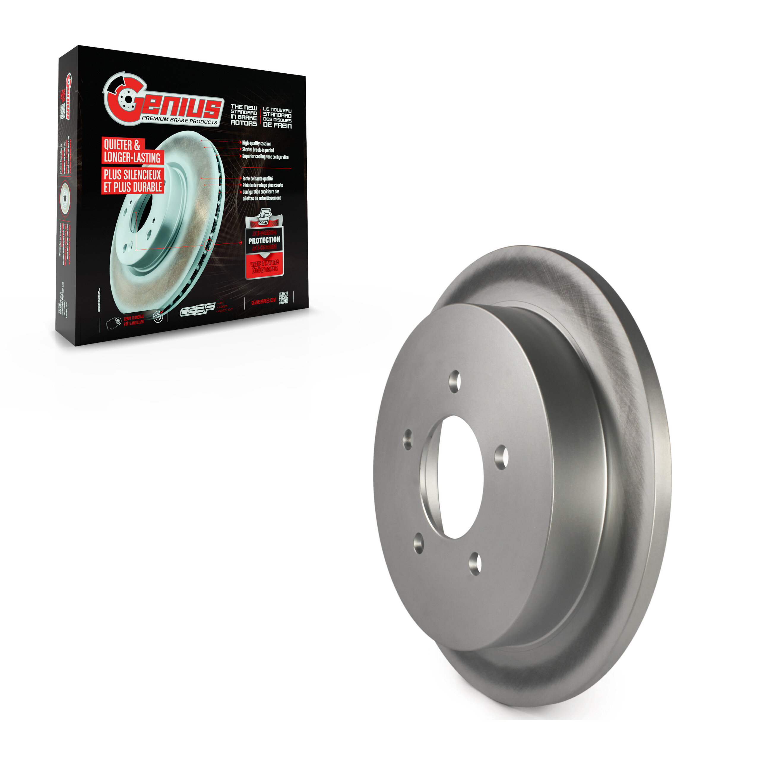 Genius - GCR-66947 - Rear Disc Brake Rotor
