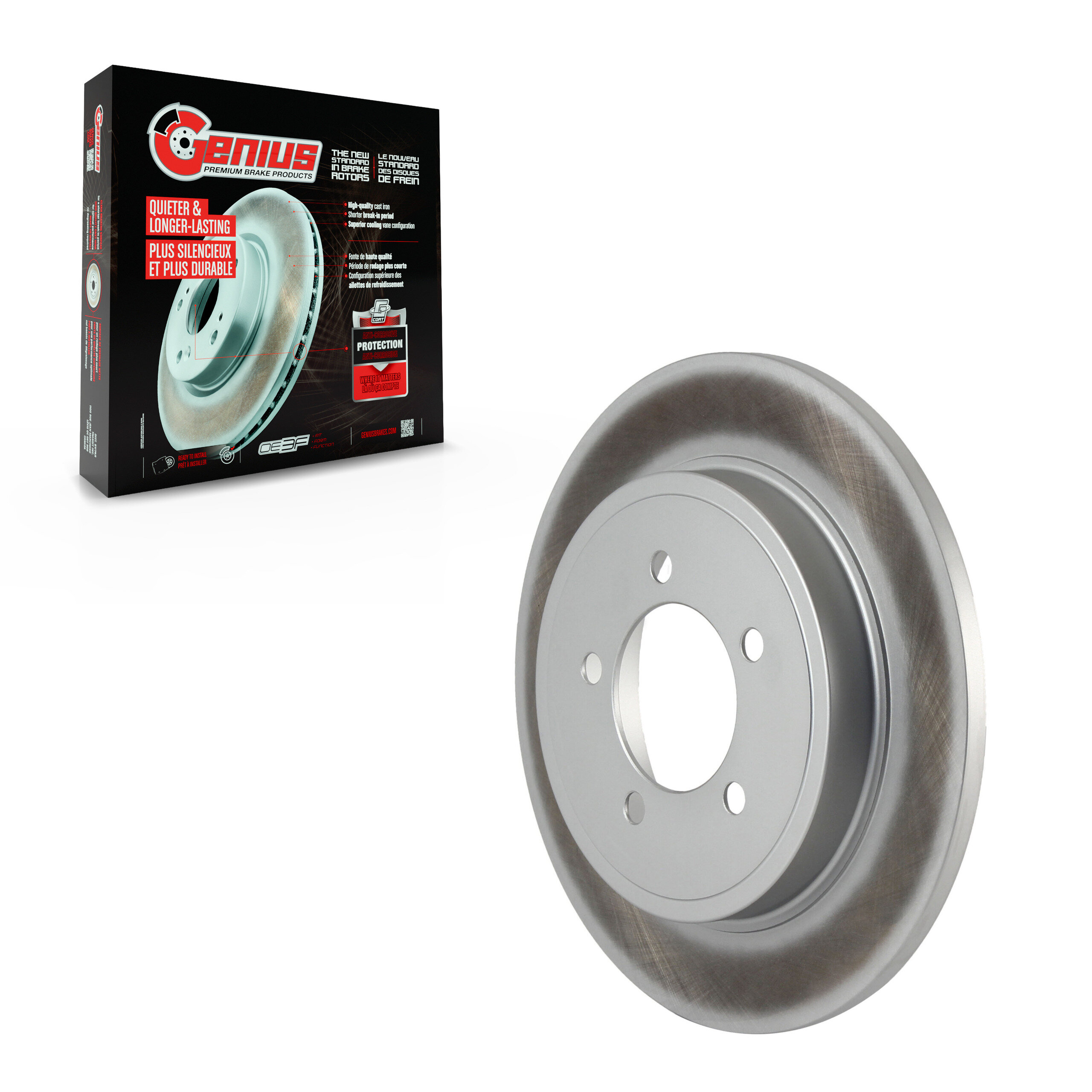 Genius - GCR-680026 - Rear Disc Brake Rotor