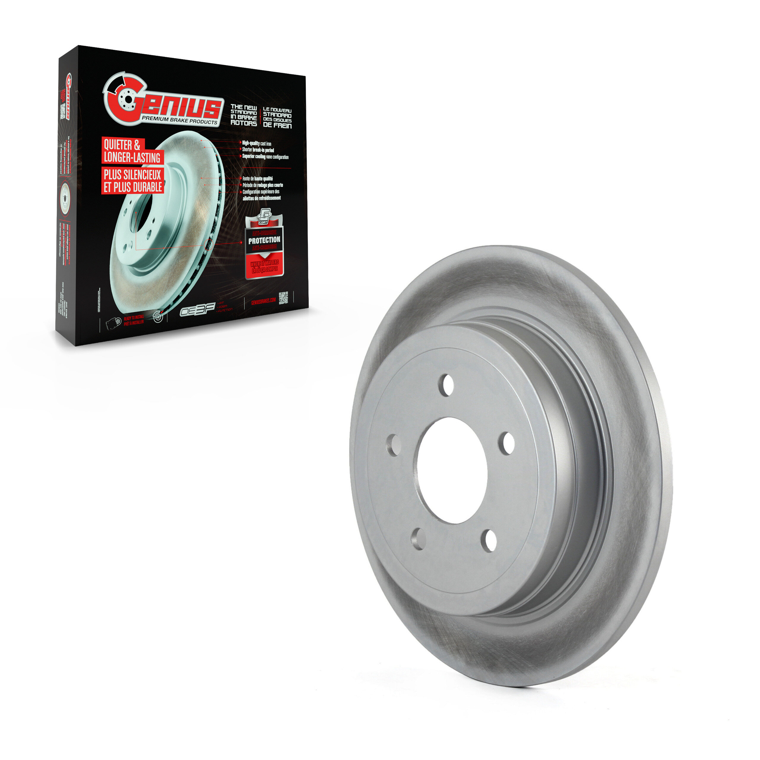 Genius - GCR-680147 - Rear Disc Brake Rotor