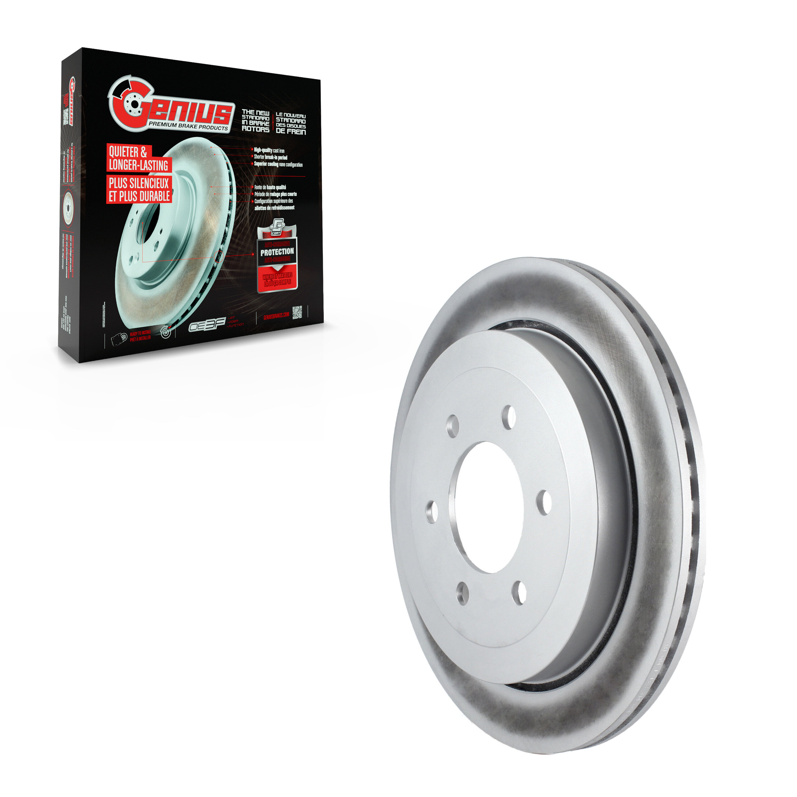 Genius - GCR-680507 - Rear Disc Brake Rotor