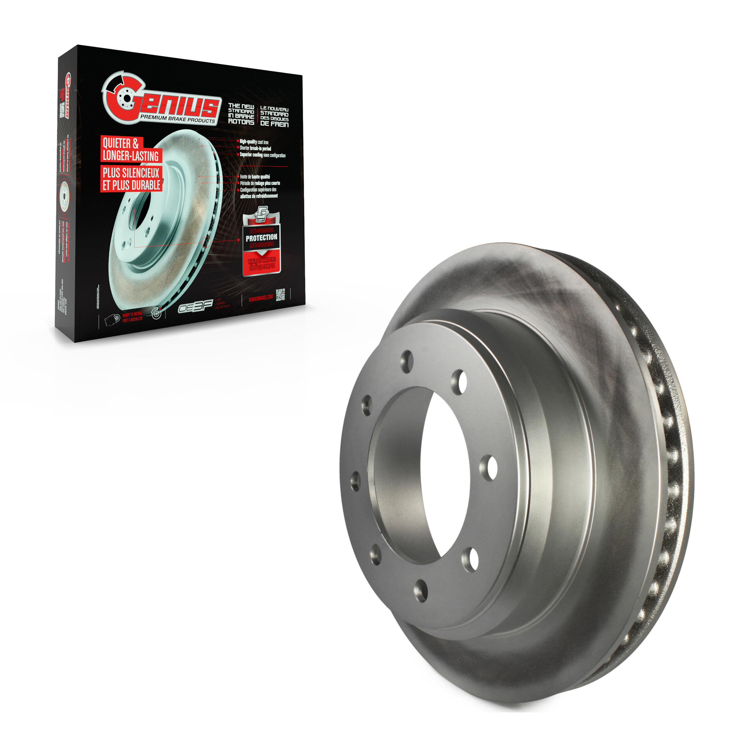 Genius - GCR-680679 - Rear Disc Brake Rotor