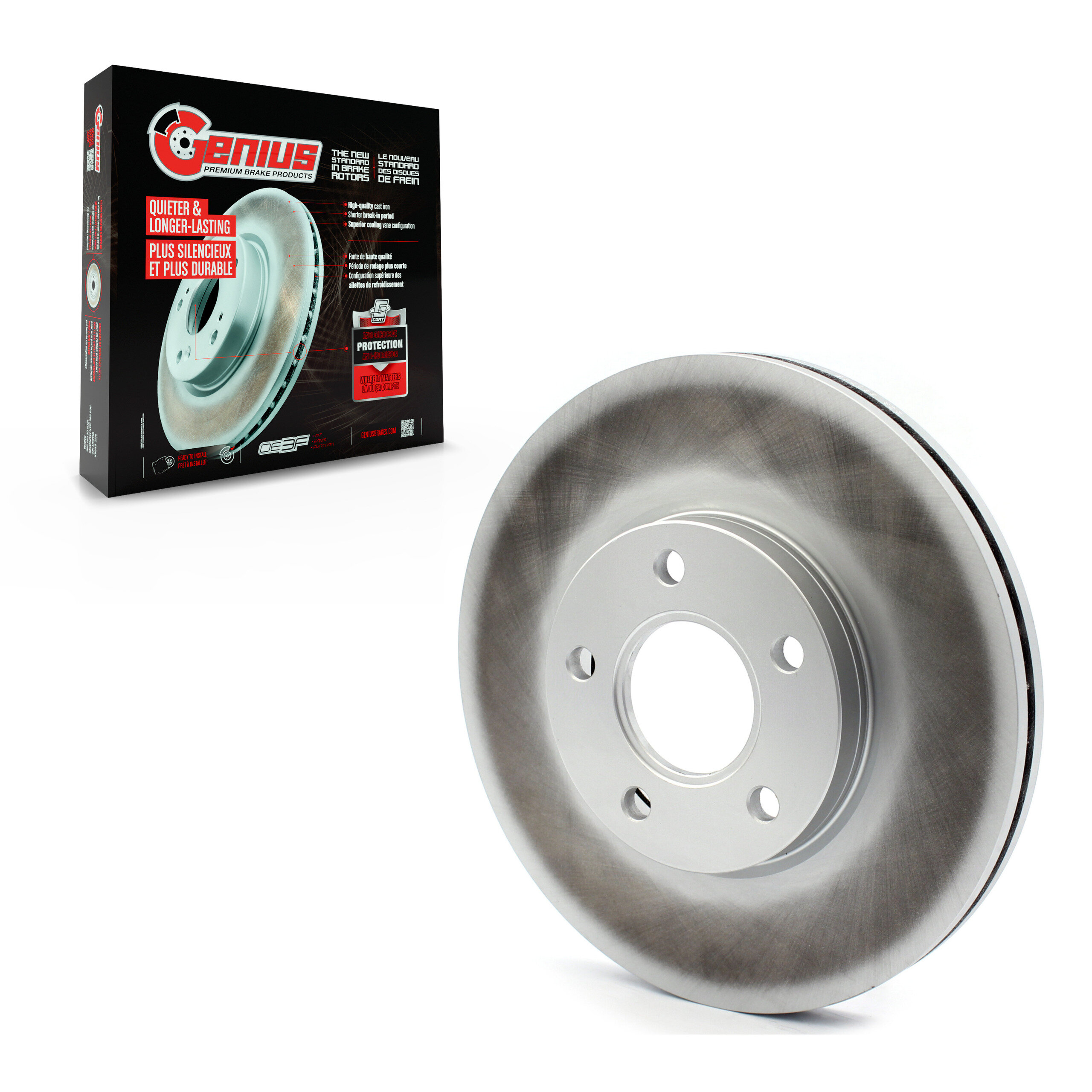 Genius - GCR-680765 - Front Disc Brake Rotor