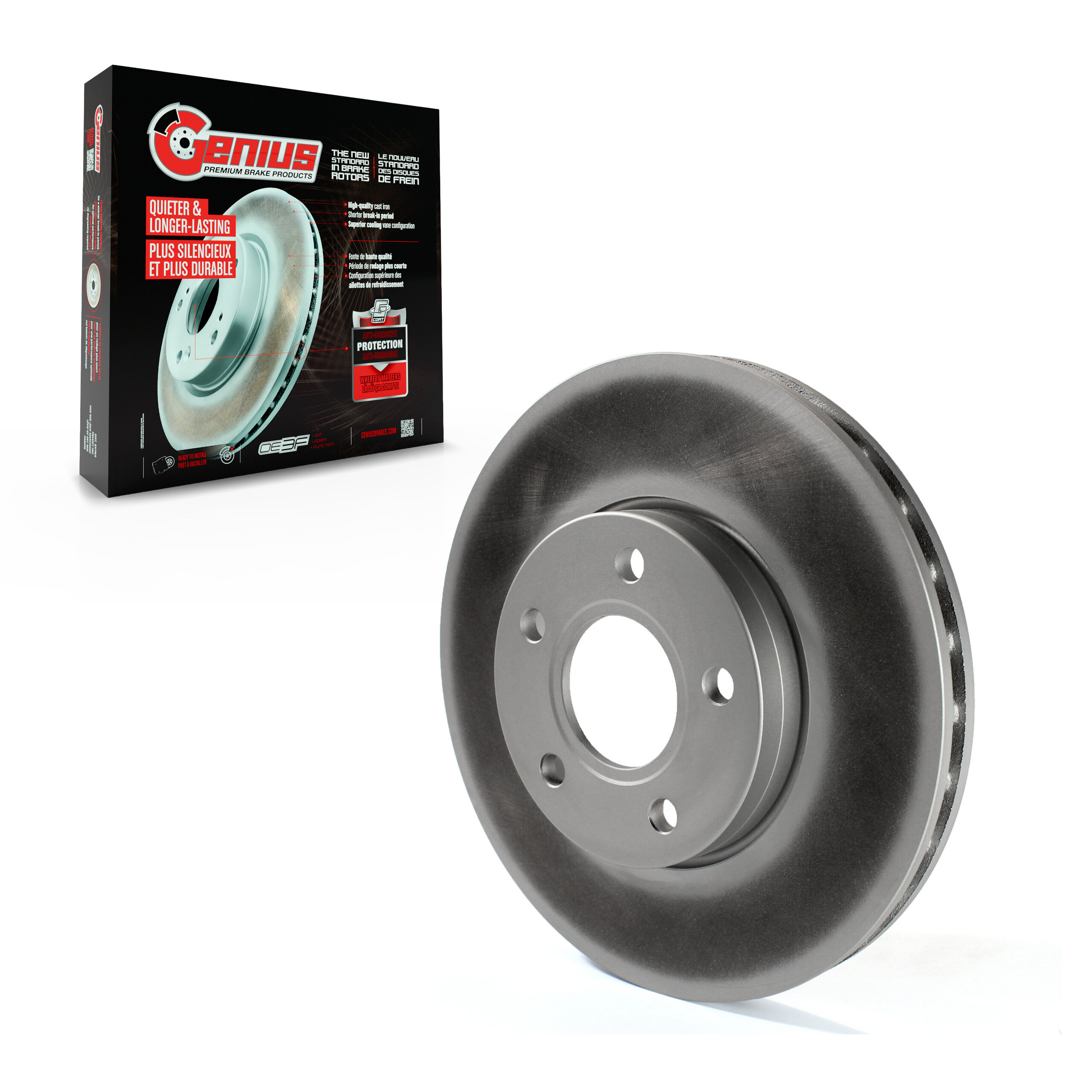 Genius - GCR-680930 - Front Disc Brake Rotor