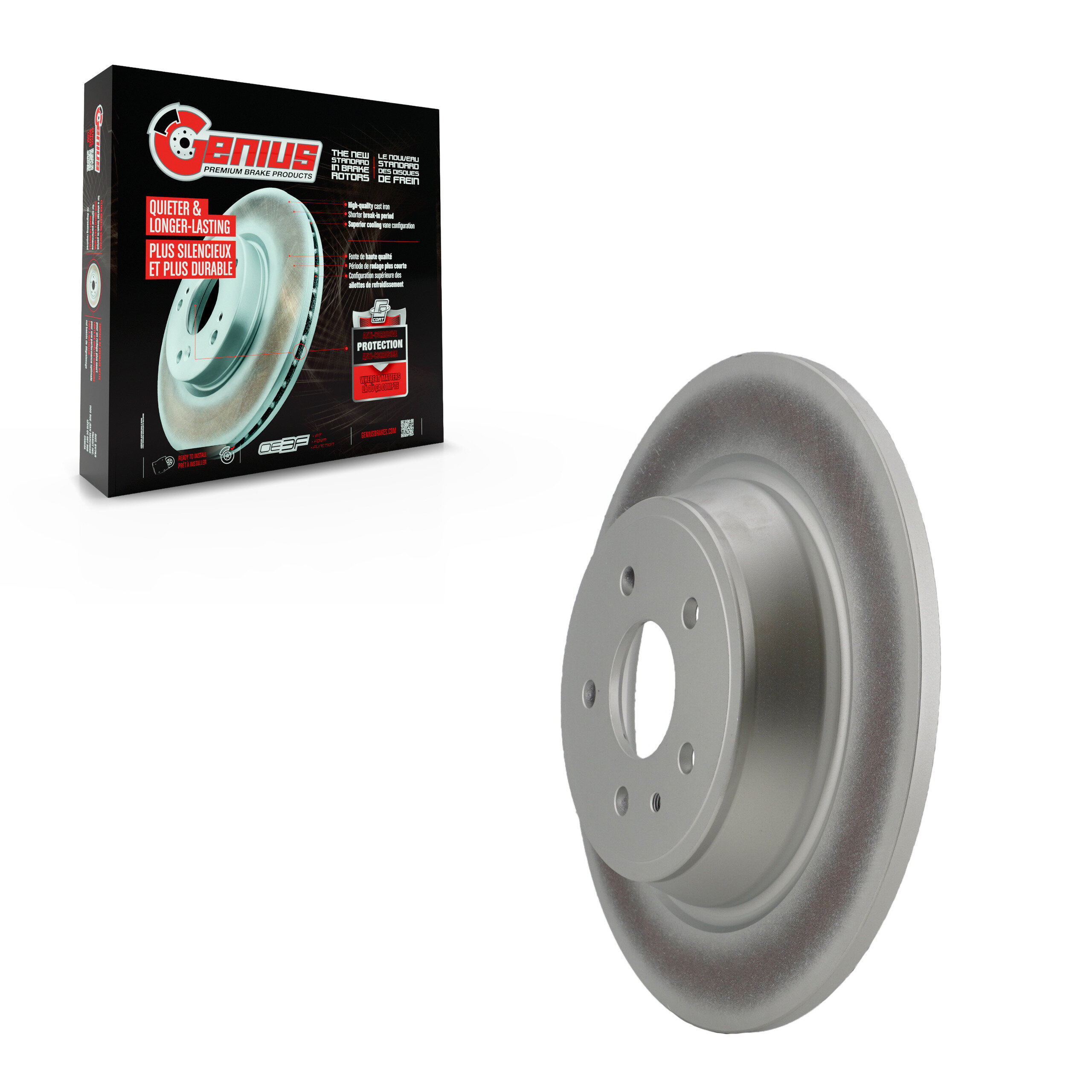 Genius - GCR-681013 - Rear Disc Brake Rotor