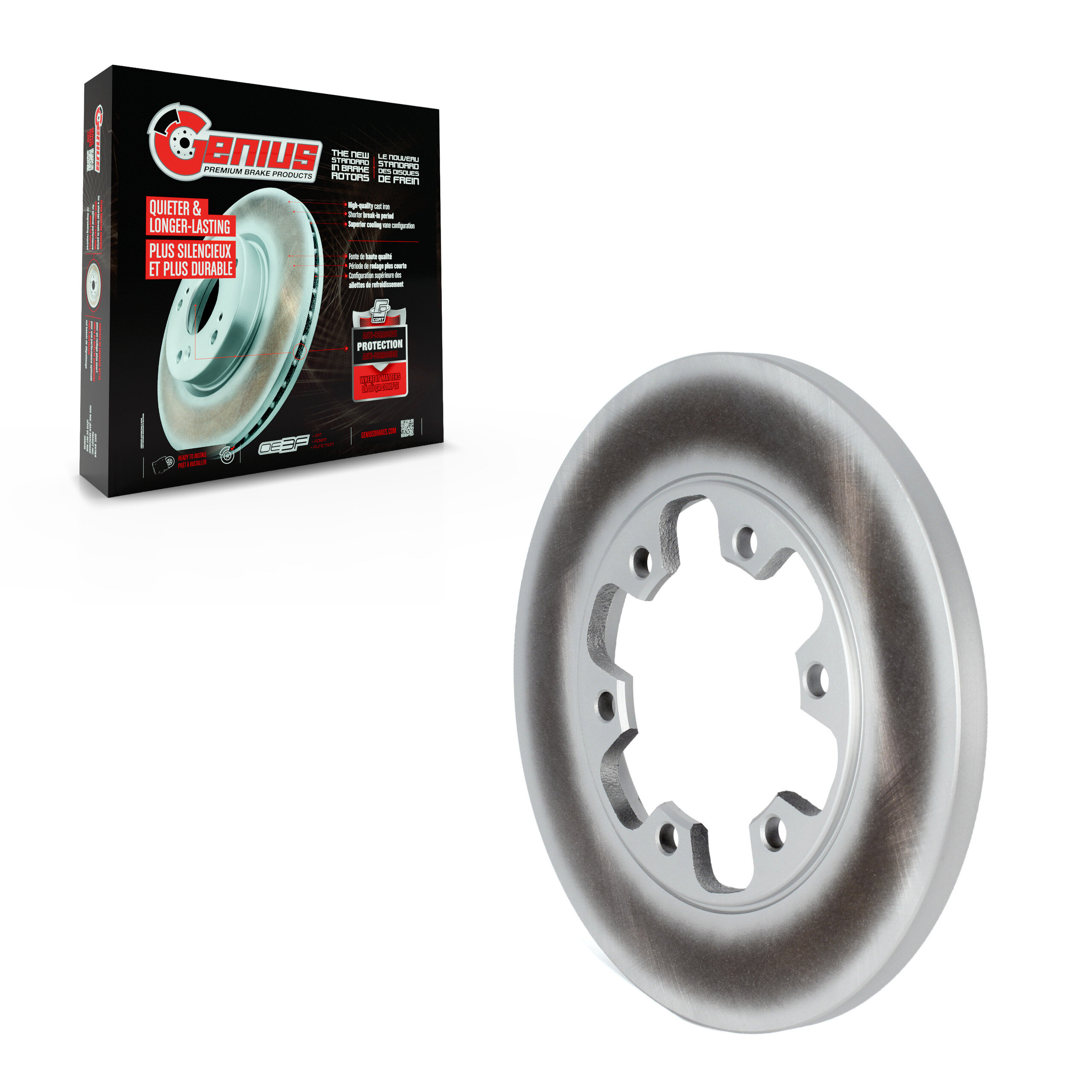 Genius - GCR-681790 - Rear Disc Brake Rotor