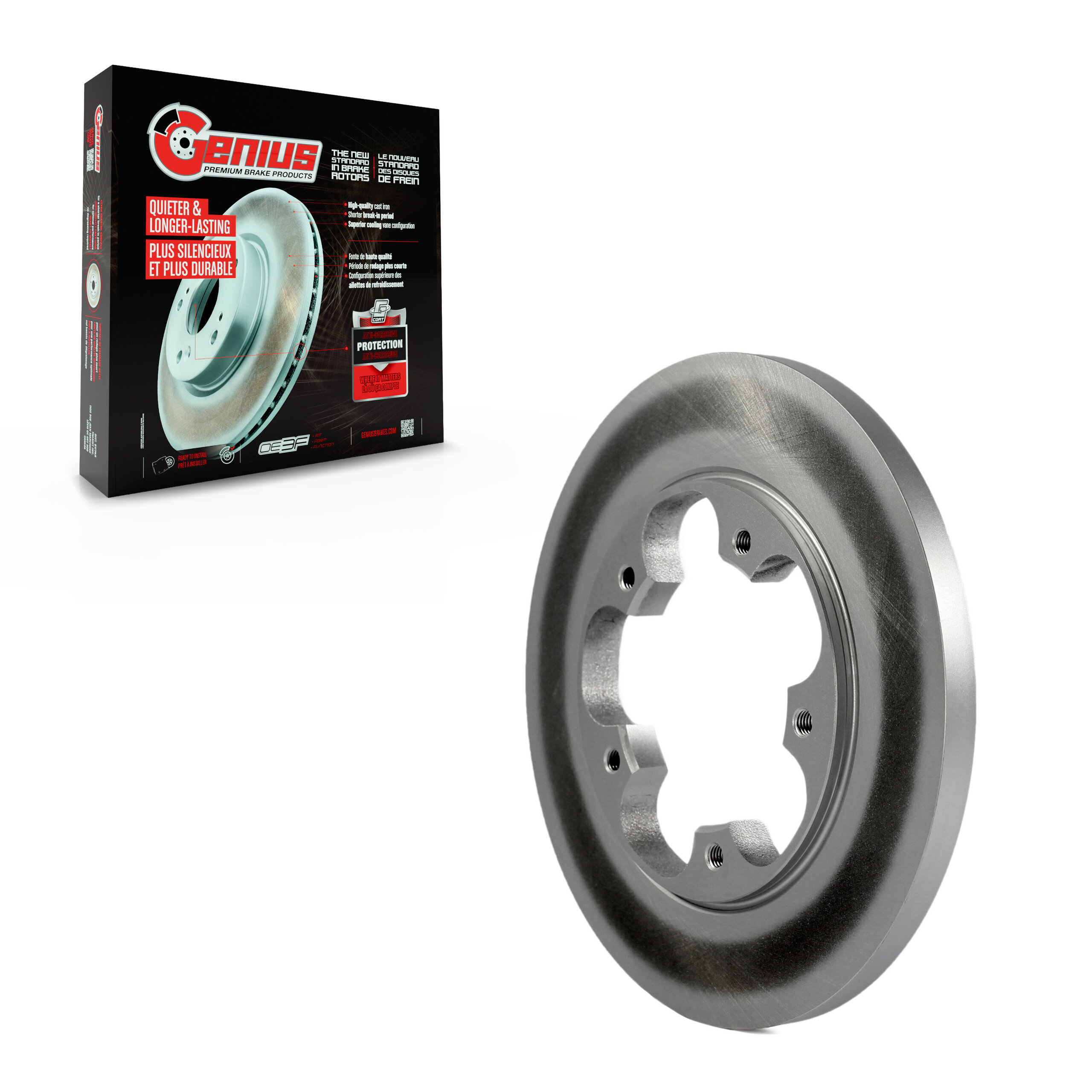 Genius - GCR-681939 - Rear Disc Brake Rotor