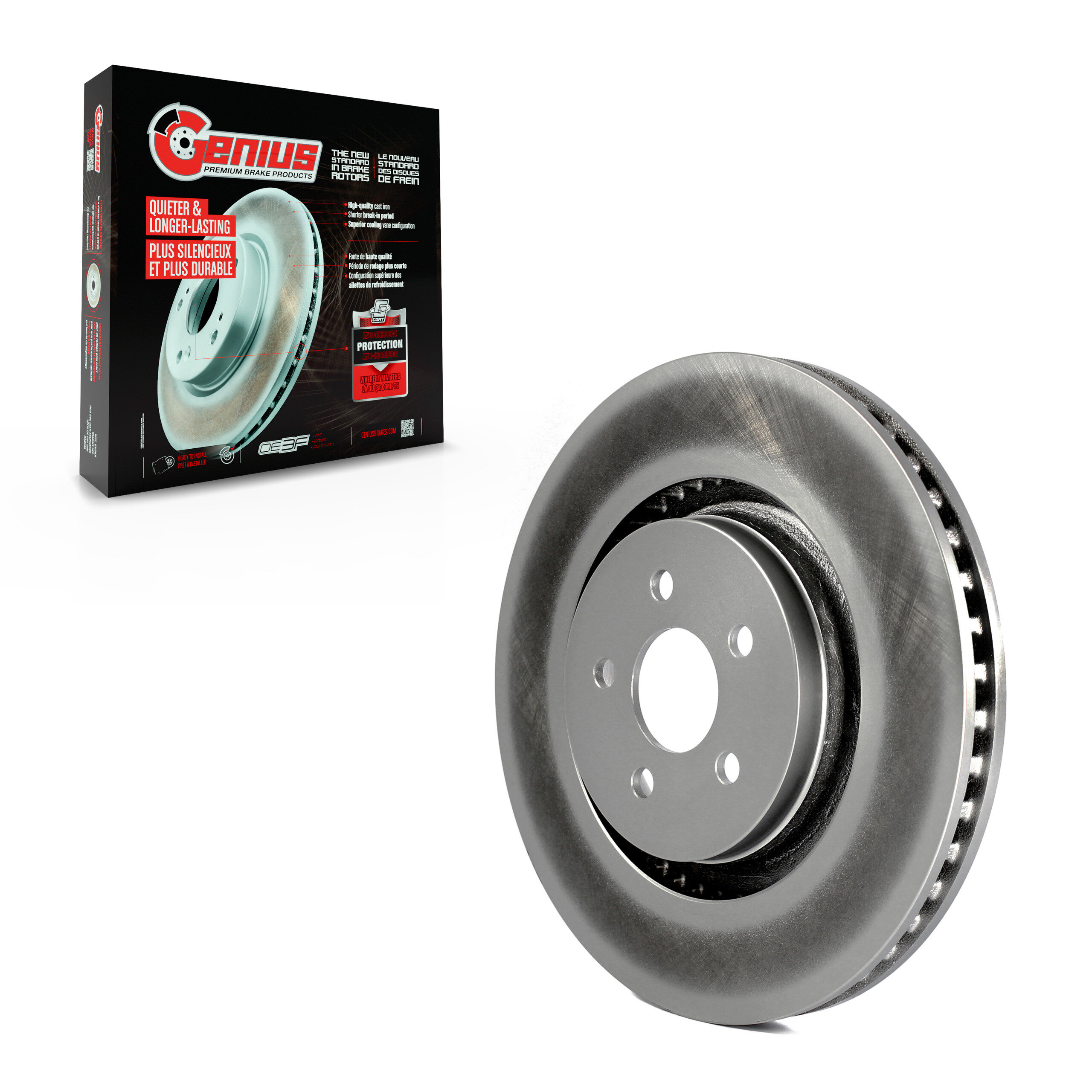 Genius - GCR-681995 - Front Disc Brake Rotor