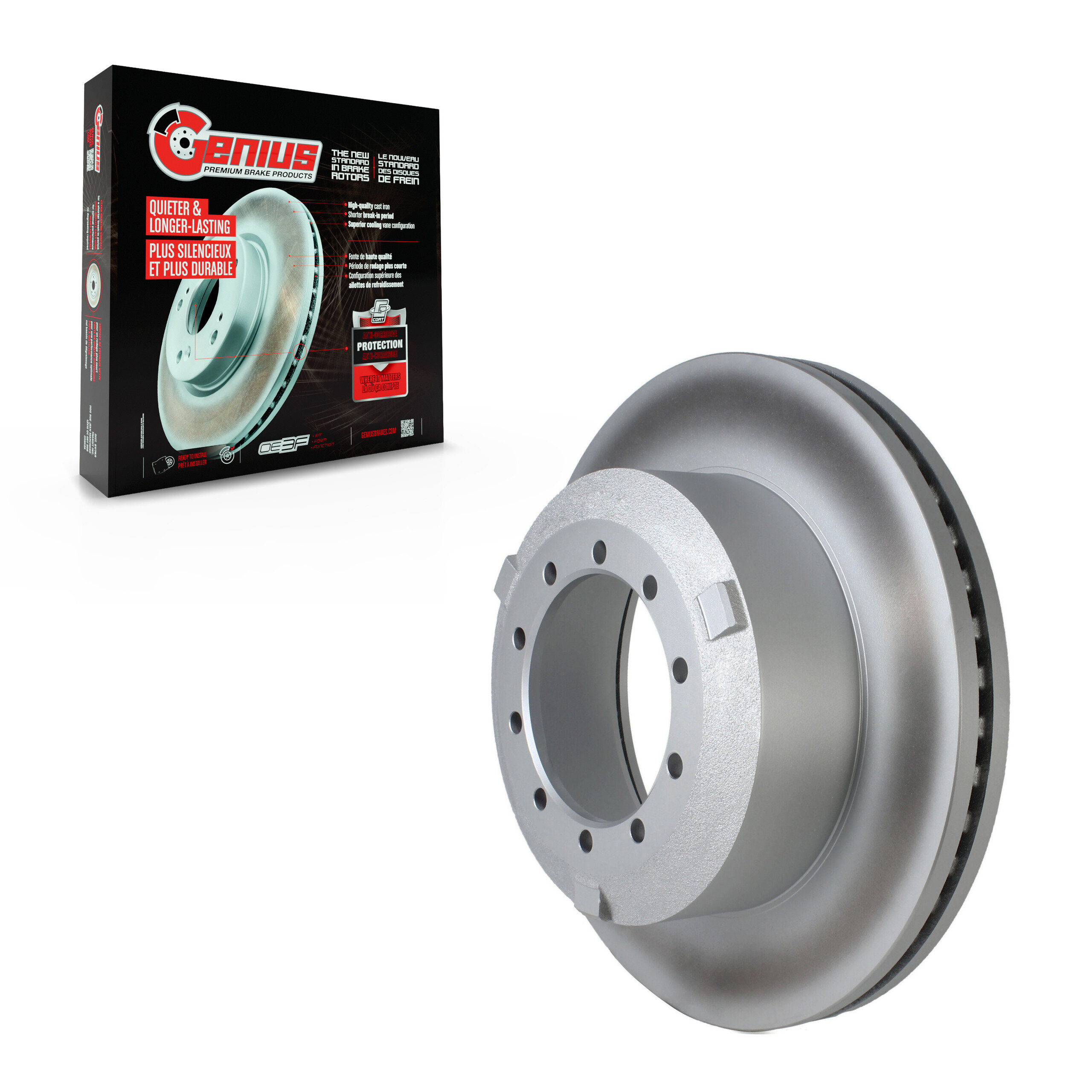 Genius - GCR-682158 - Rear Disc Brake Rotor