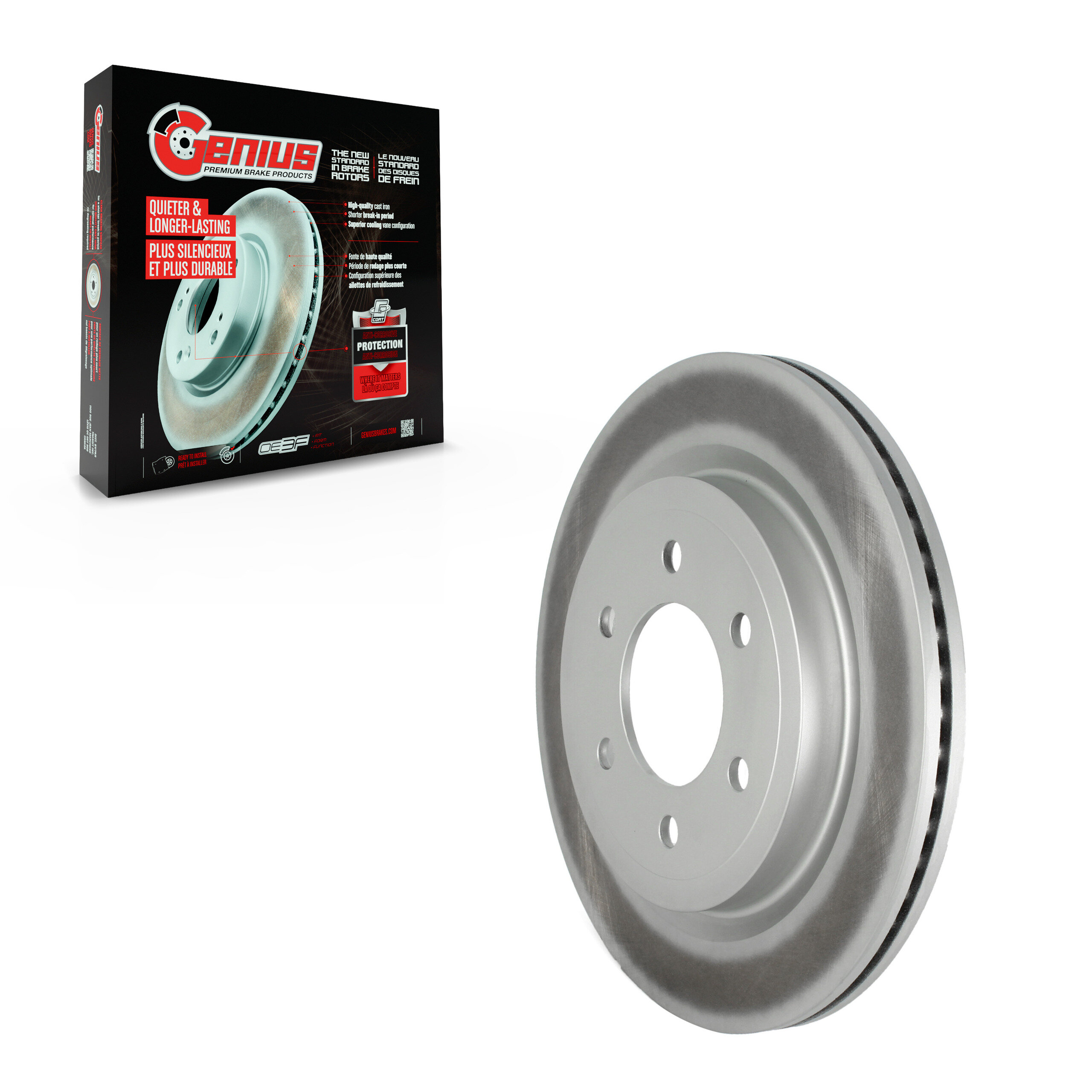 Genius - GCR-682263 - Rear Disc Brake Rotor