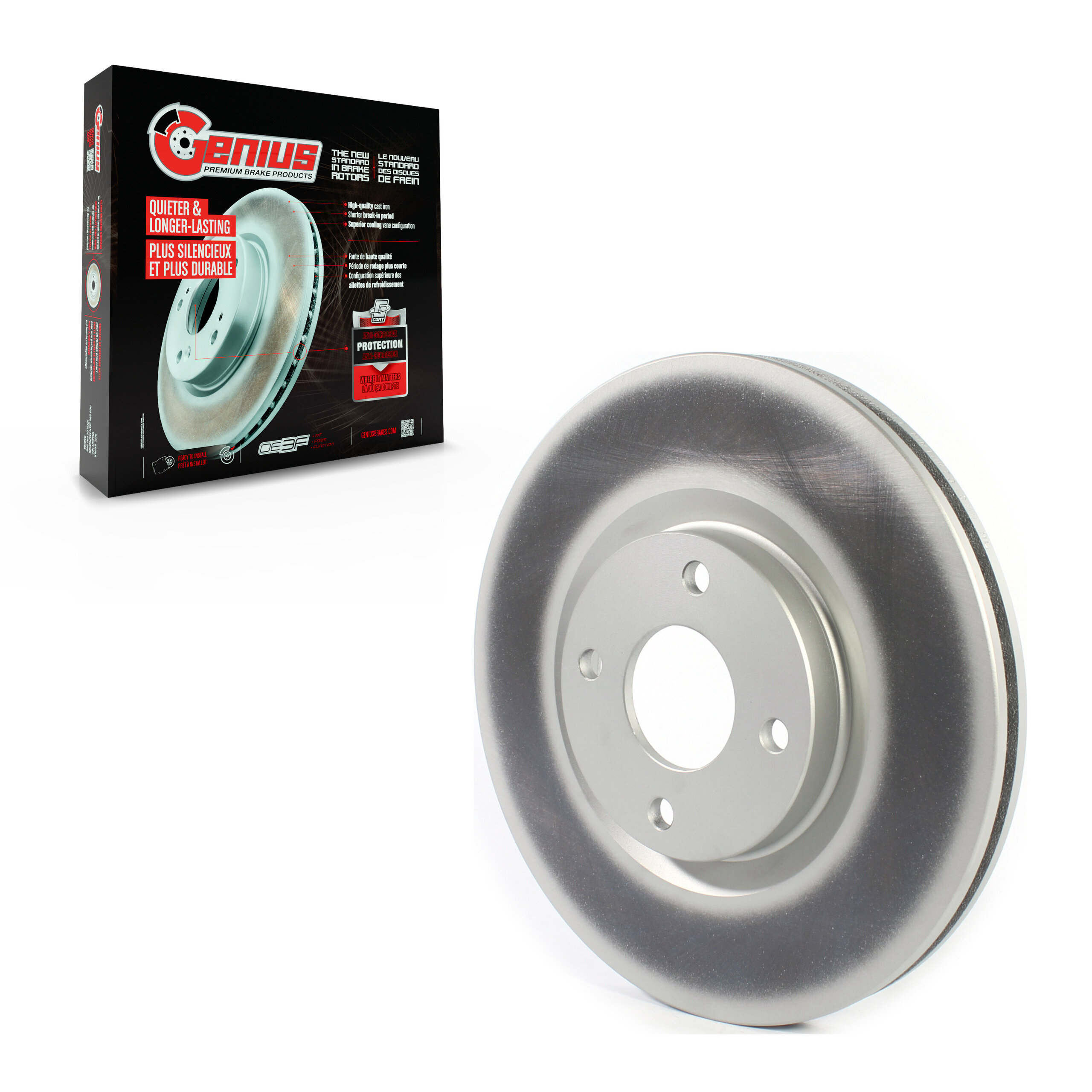 Genius - GCR-682291 - Front Disc Brake Rotor