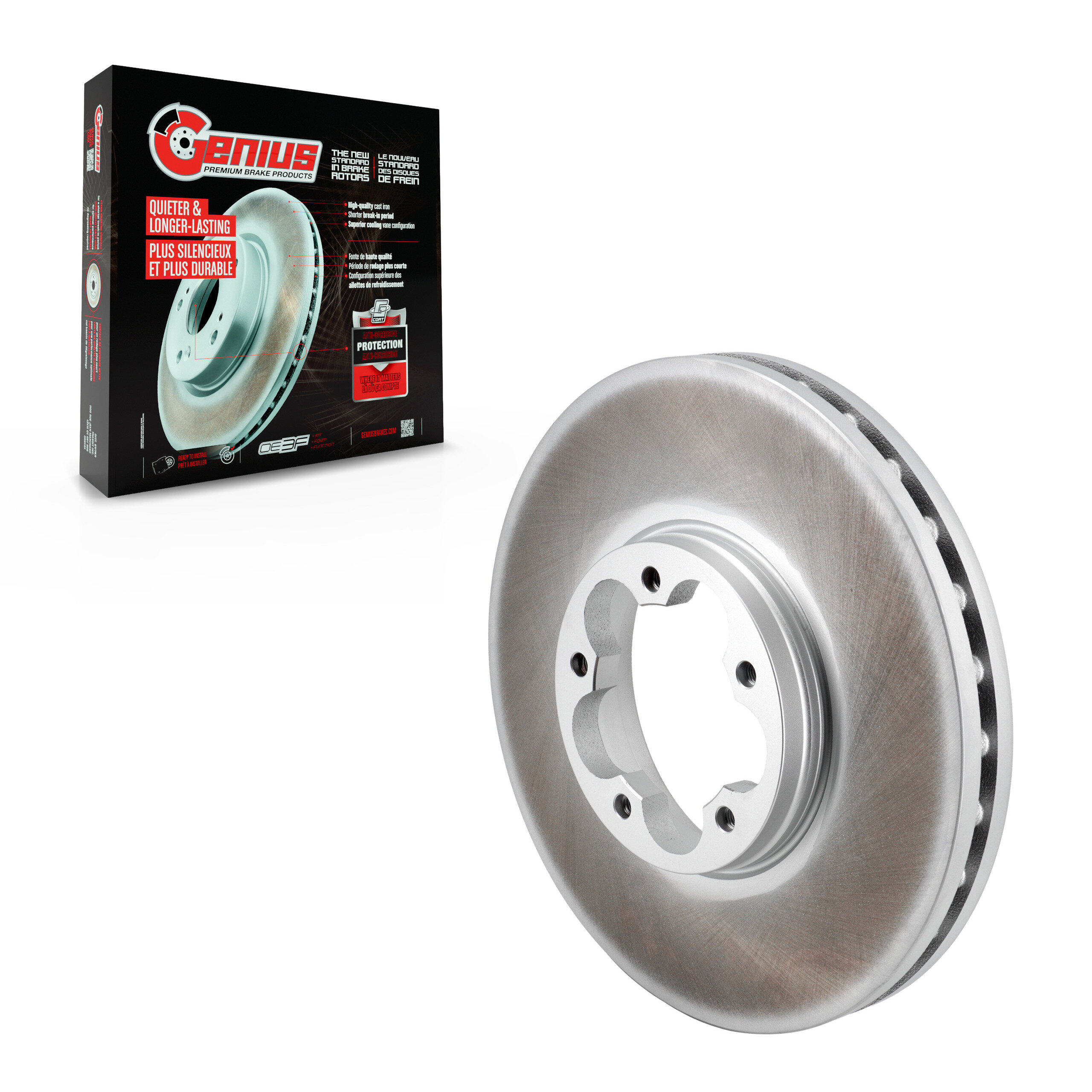 Genius - GCR-682343 - Front Disc Brake Rotor