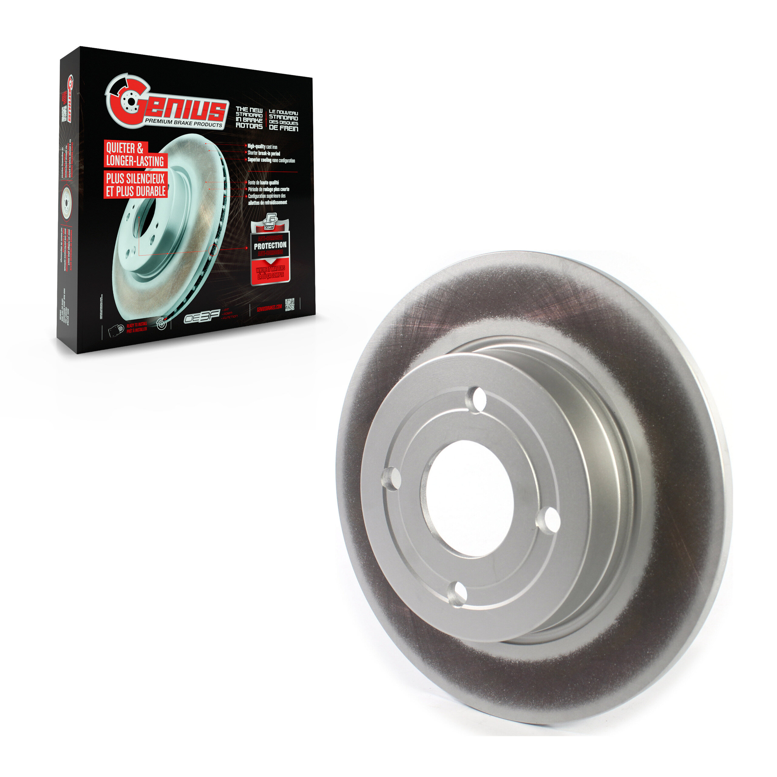 Genius - GCR-682429 - Rear Disc Brake Rotor