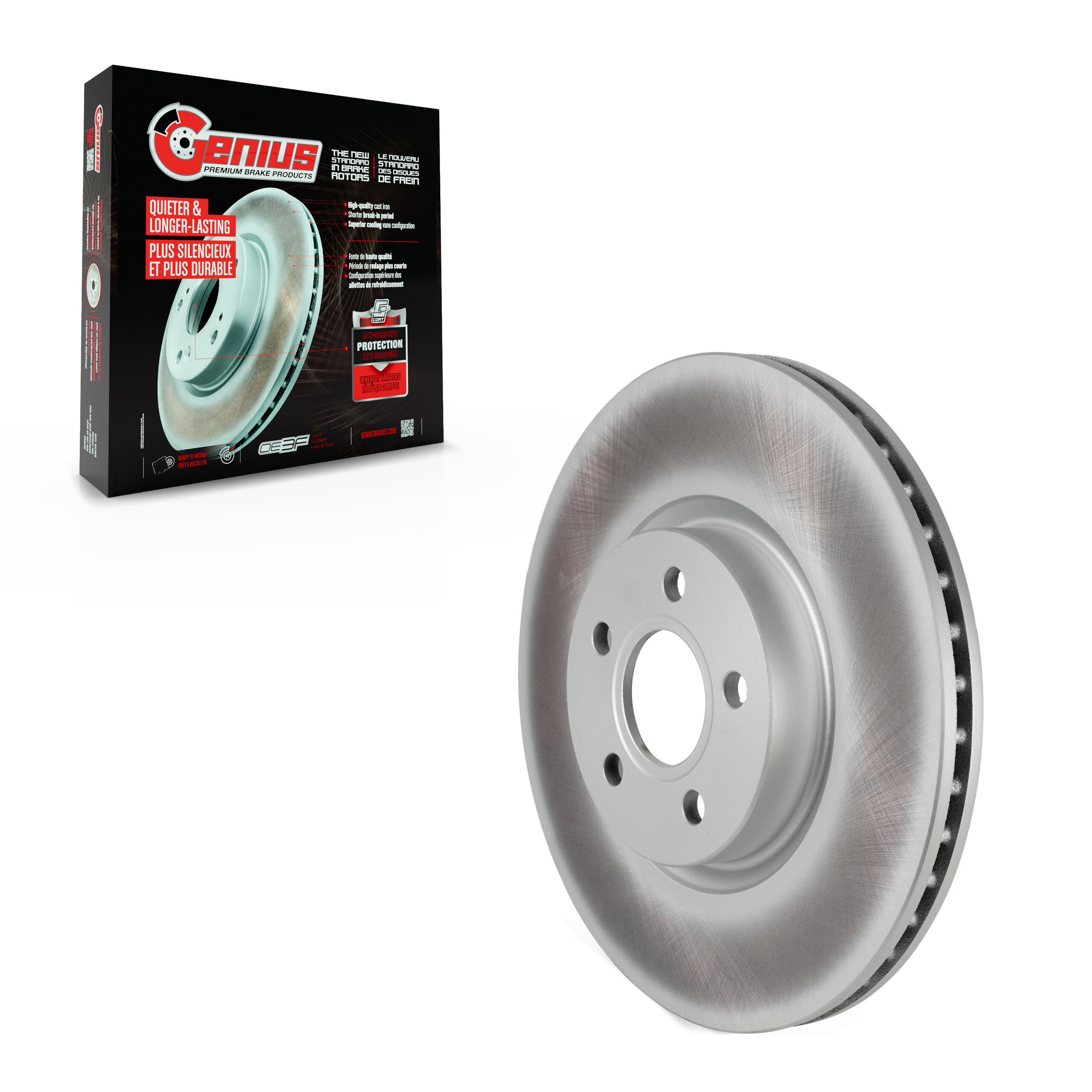 Genius - GCR-682503 - Front Disc Brake Rotor