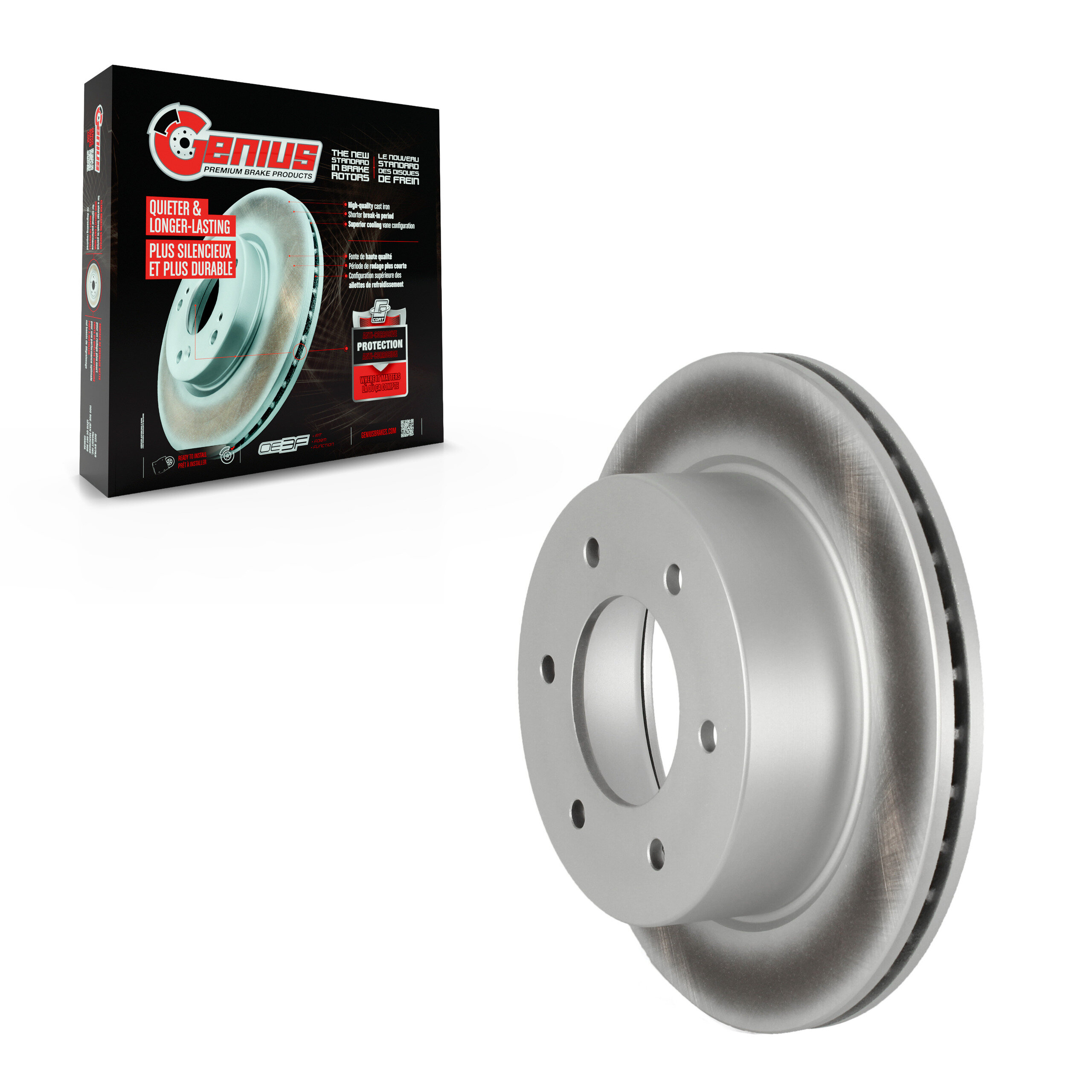 Genius - GCR-682574 - Rear Disc Brake Rotor