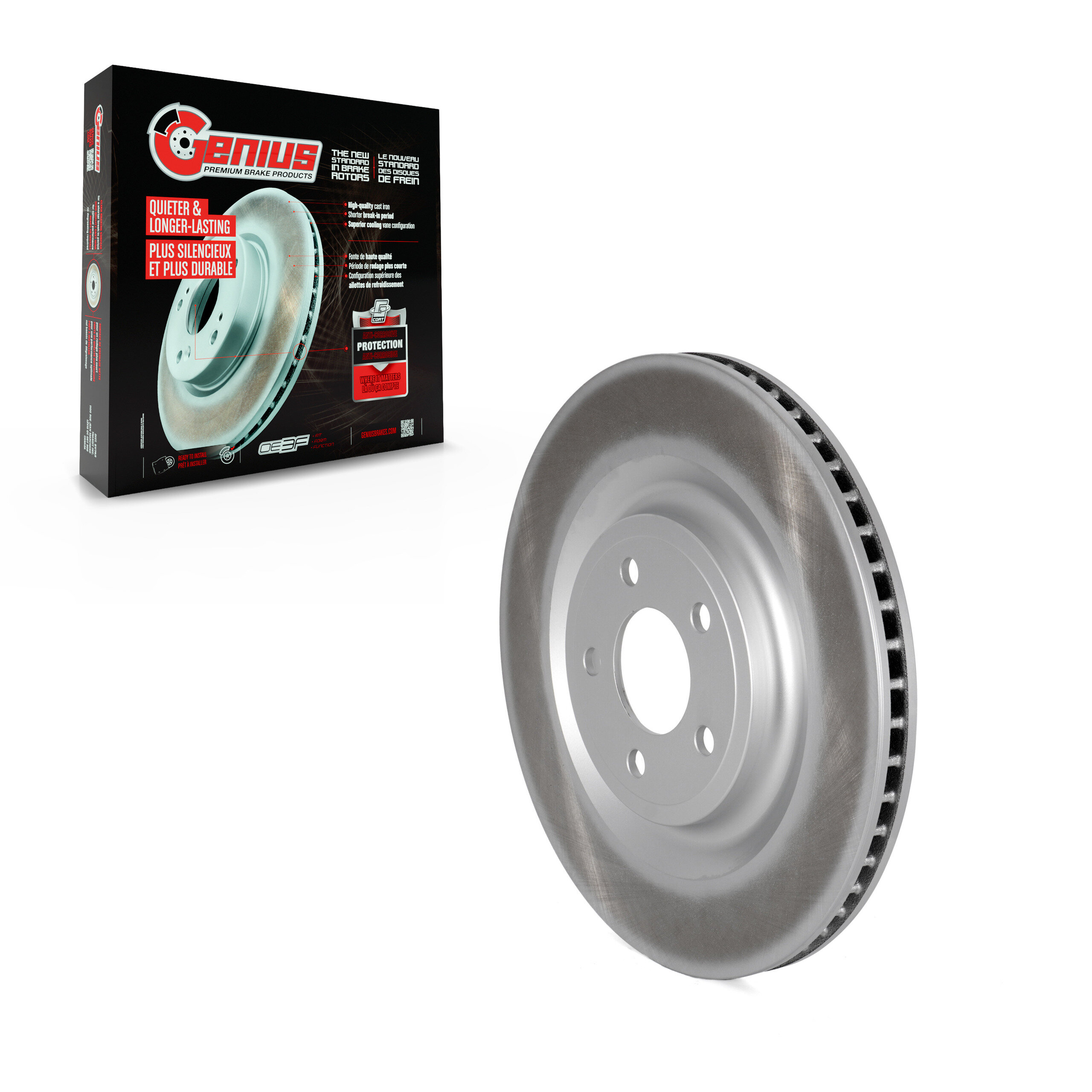 Genius - GCR-682614 - Rear Disc Brake Rotor