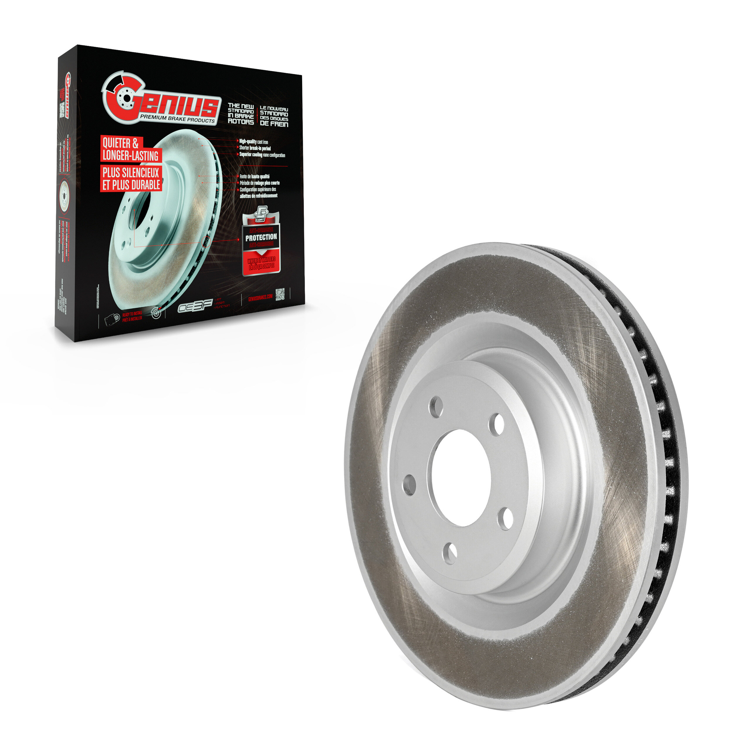 Genius - GCR-682615 - Front Disc Brake Rotor