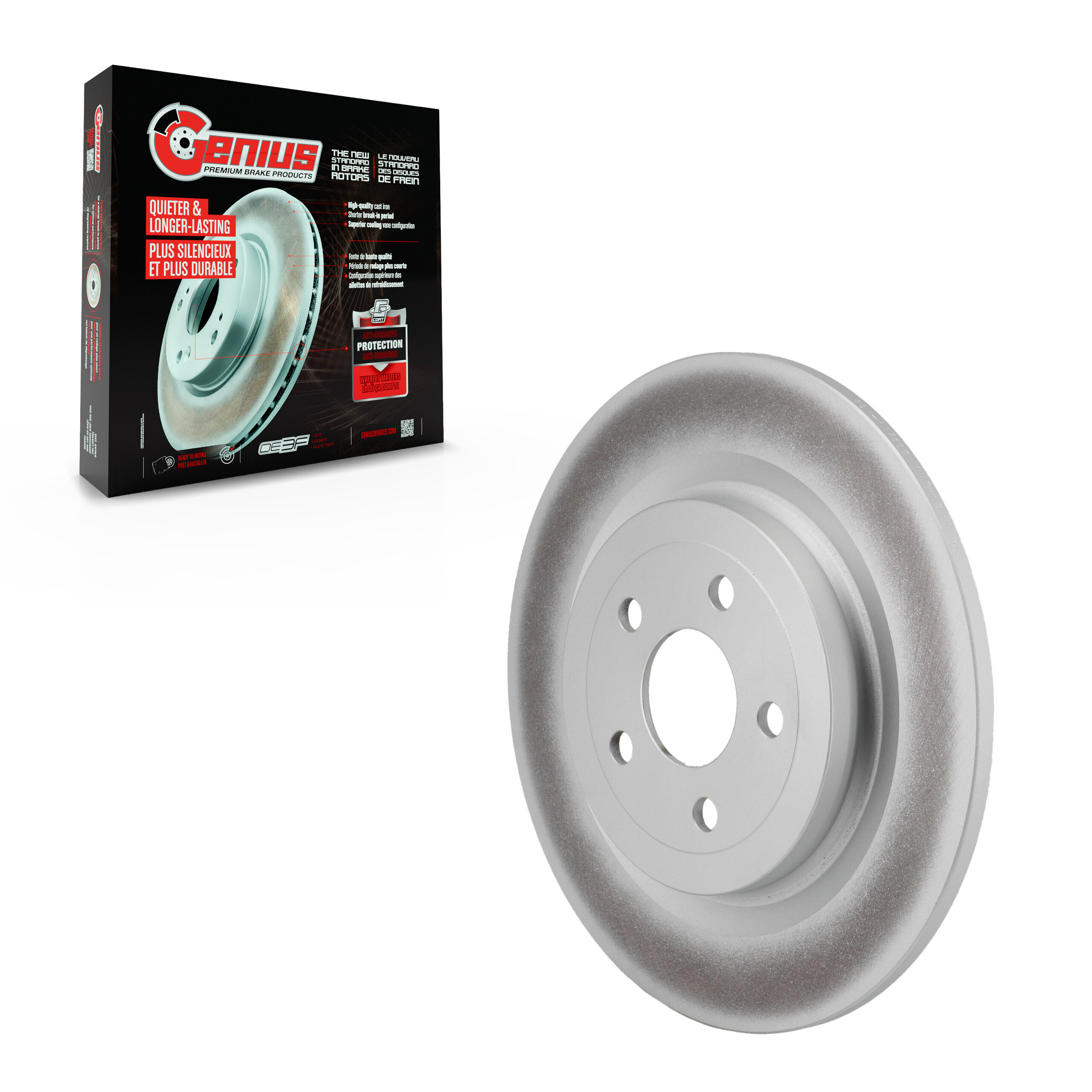 Genius - GCR-682665 - Rear Disc Brake Rotor