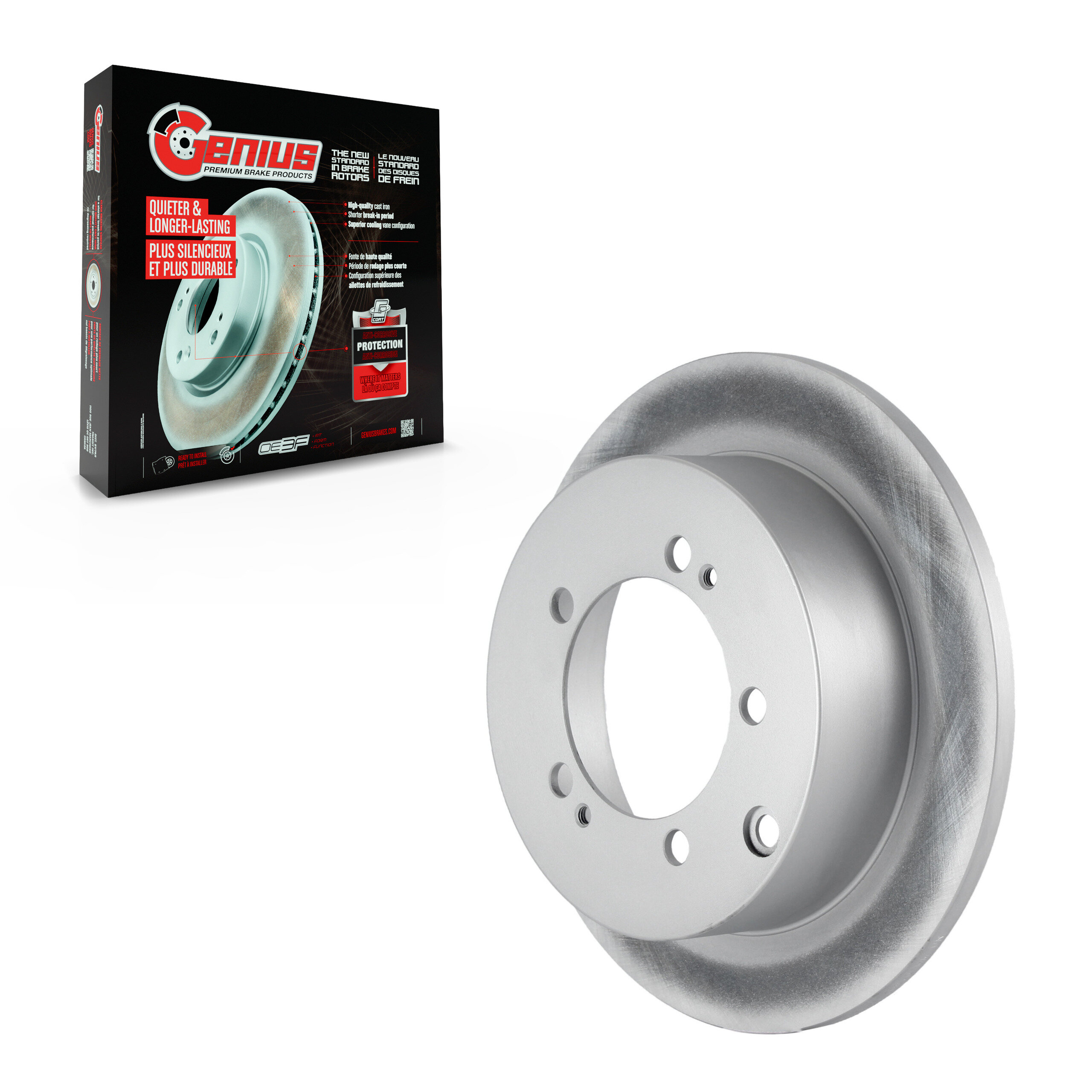 Genius - GCR-76627 - Rear Disc Brake Rotor