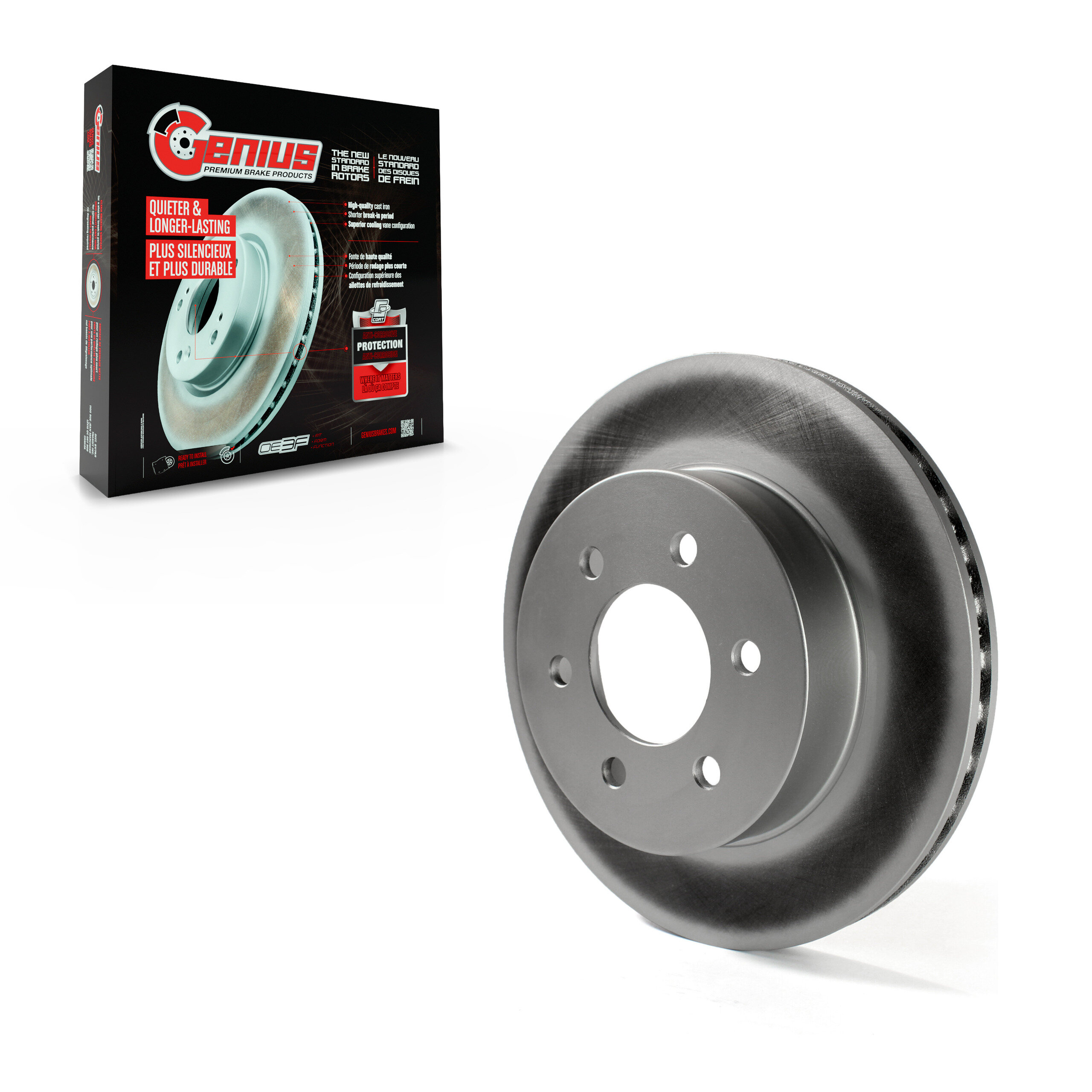 Genius - GCR-76645 - Front Disc Brake Rotor