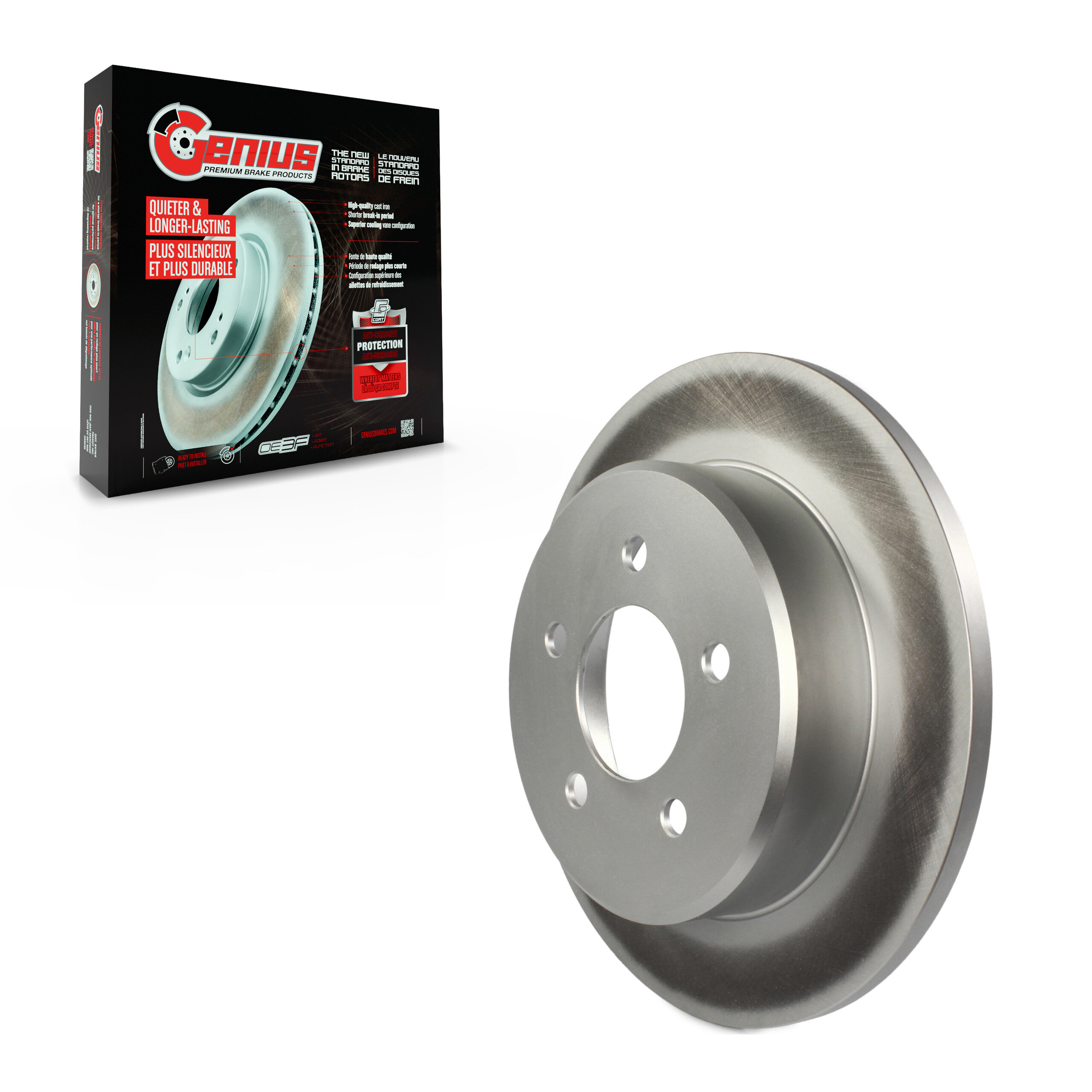 Genius - GCR-76650 - Rear Disc Brake Rotor