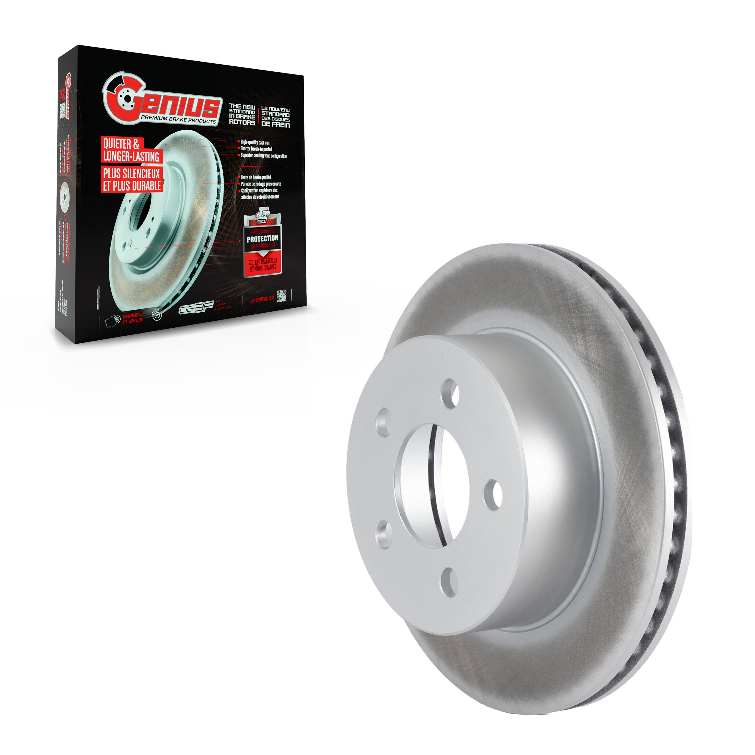Genius - GCR-76923 - Front Disc Brake Rotor